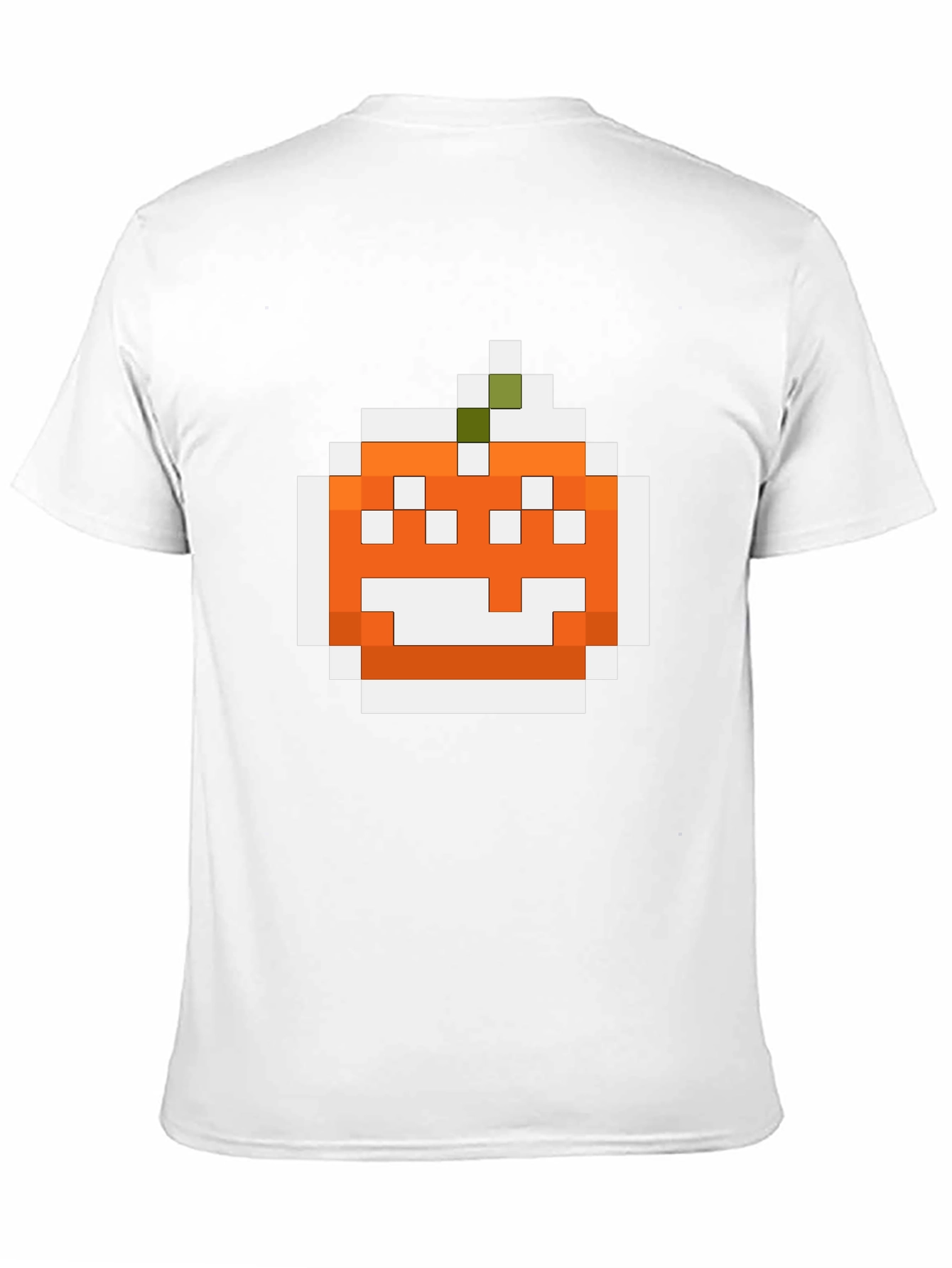 Pixel Pumpkin Graphic Tee - Halloween Shirt