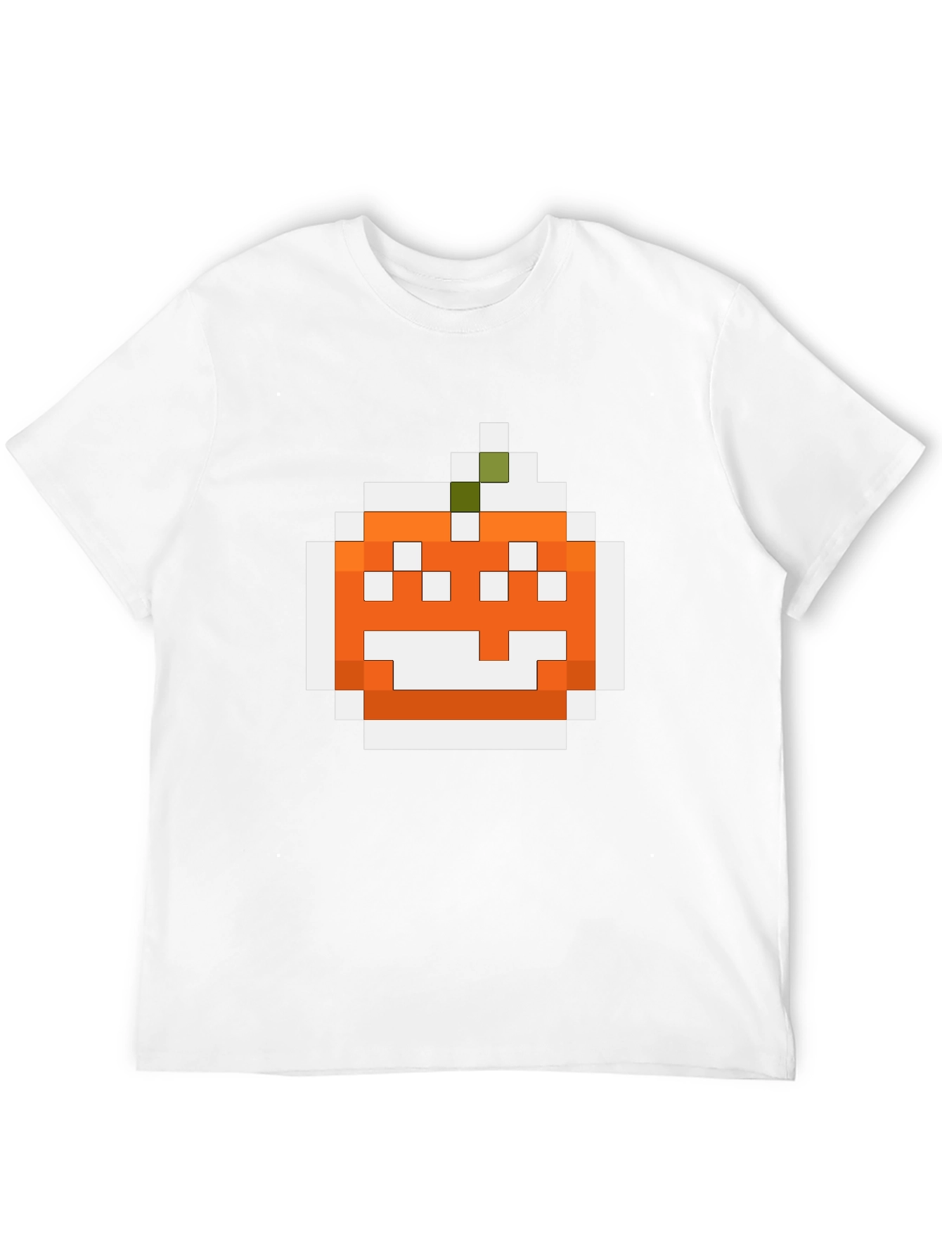 Pixel Pumpkin Graphic Tee - Halloween Shirt