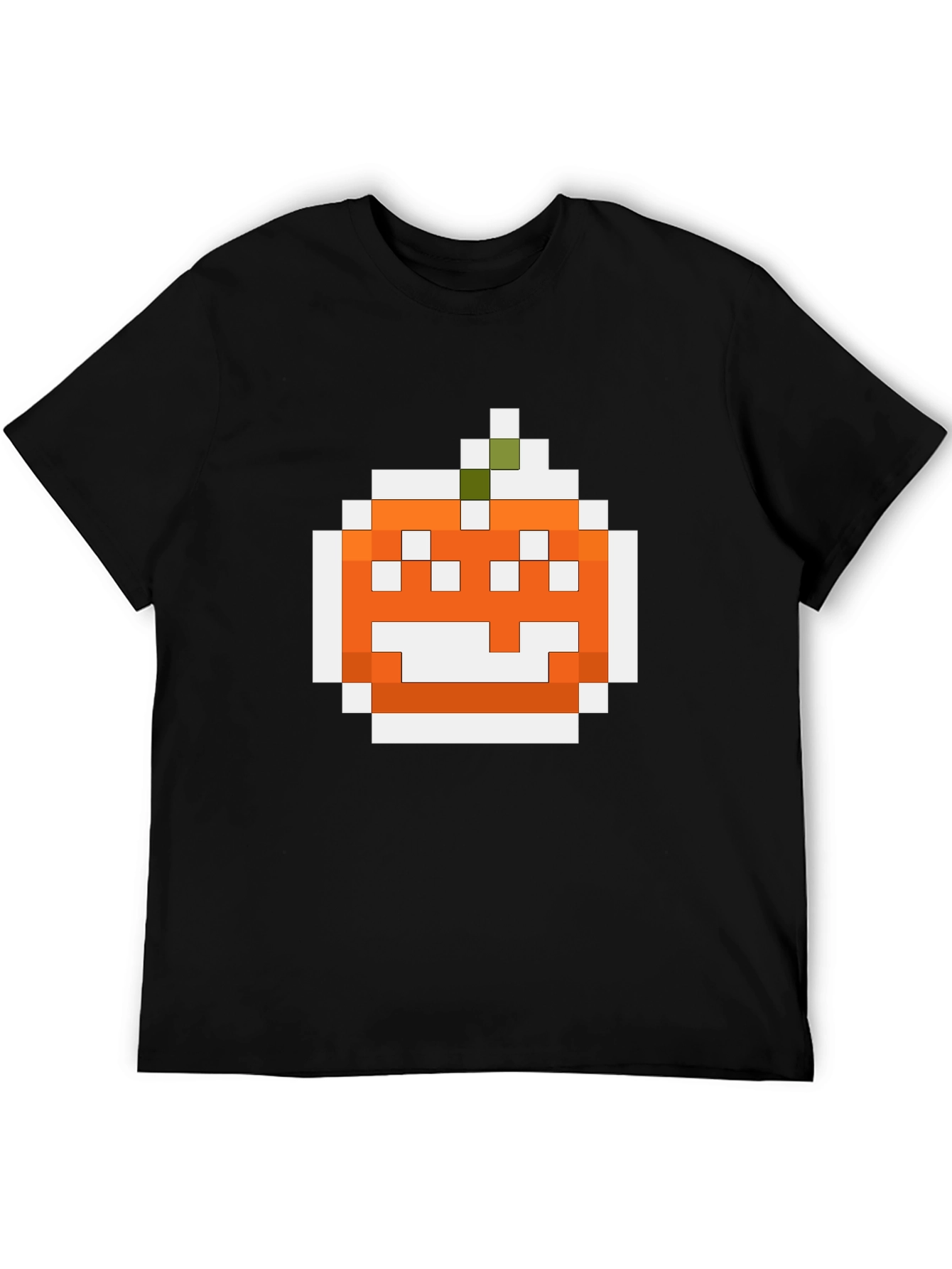 Pixel Pumpkin Graphic Tee - Halloween Shirt
