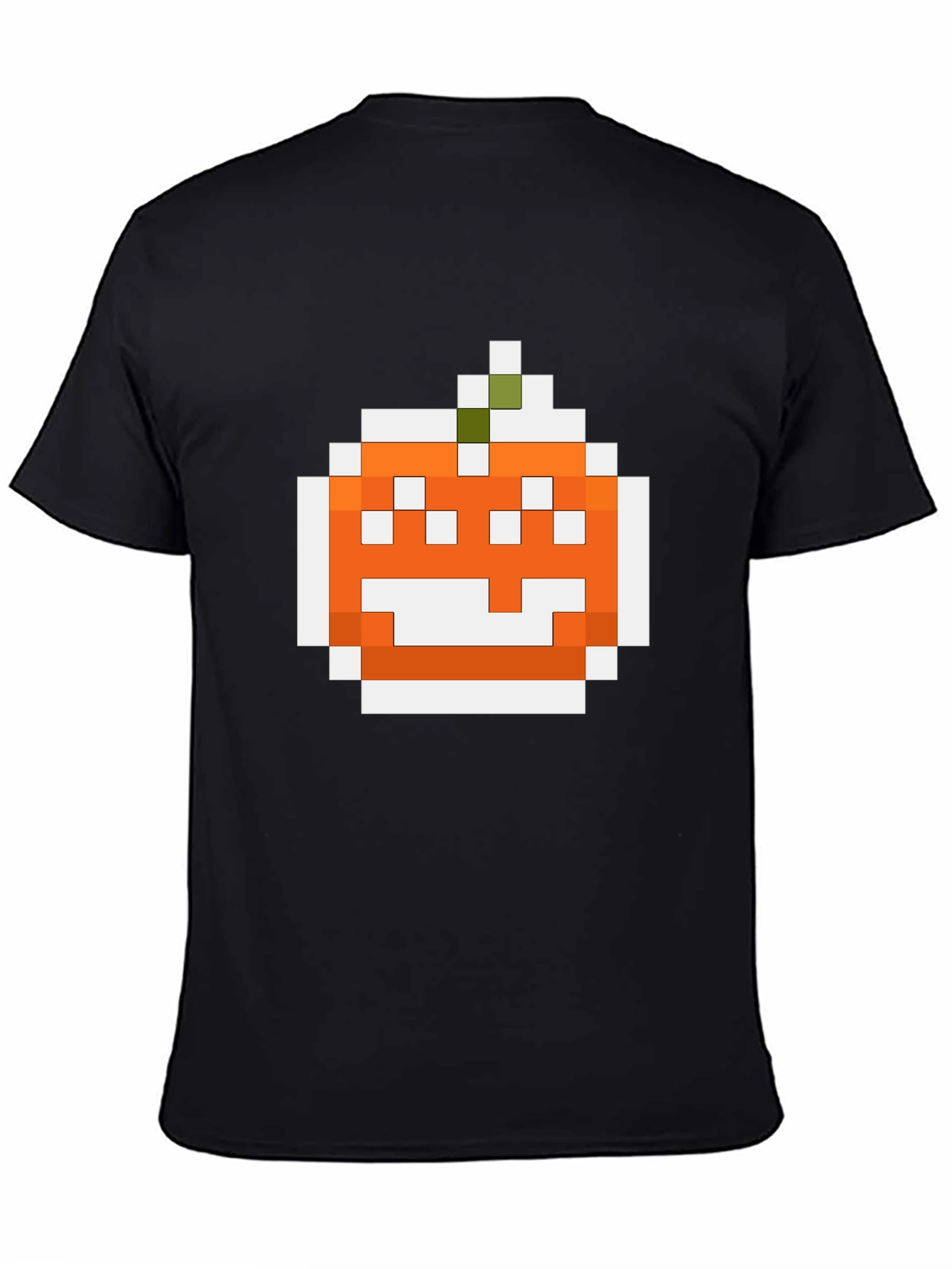 Pixel Pumpkin Graphic Tee - Halloween Shirt