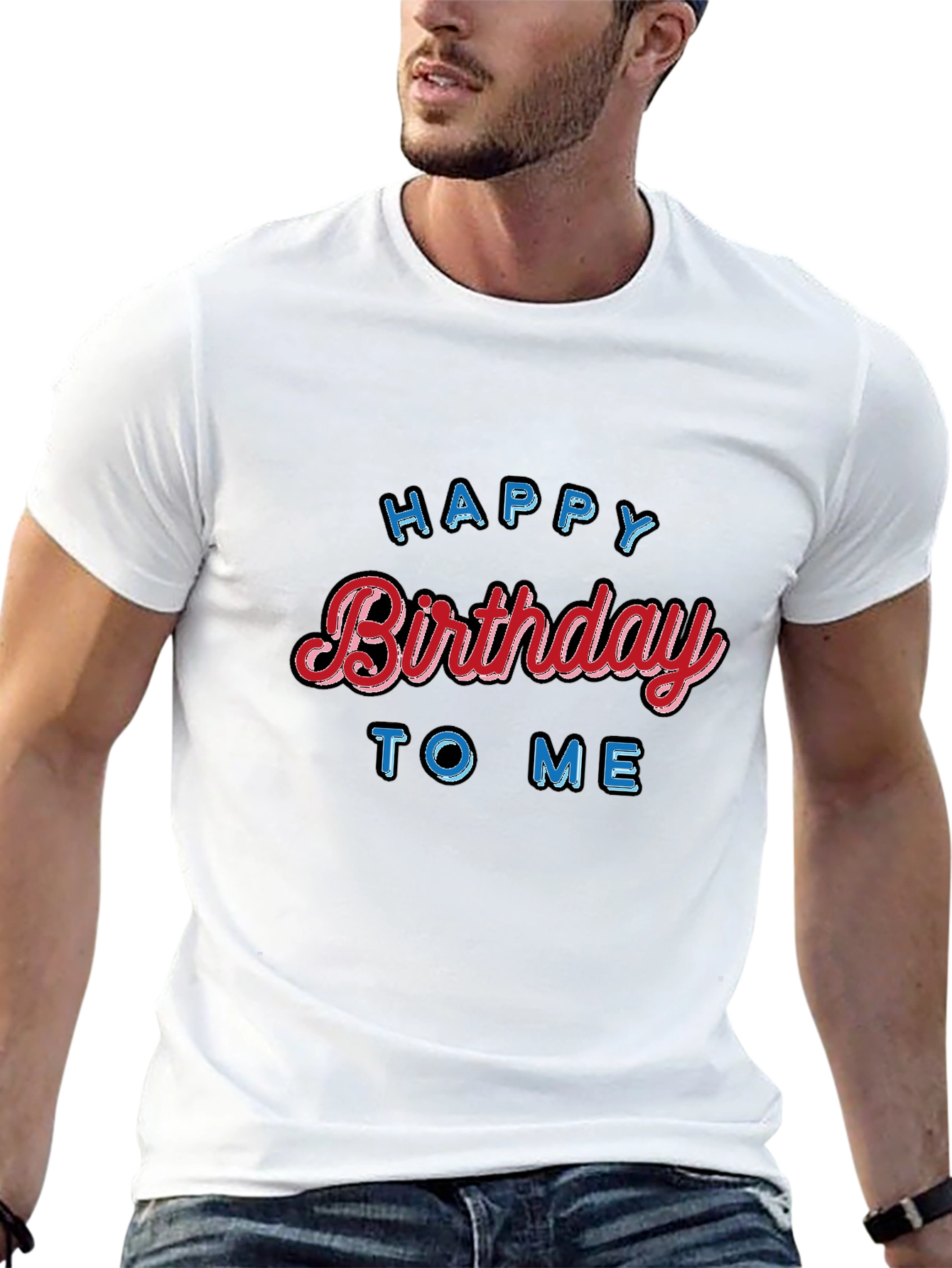 Happy Birthday To Me Black T-Shirt