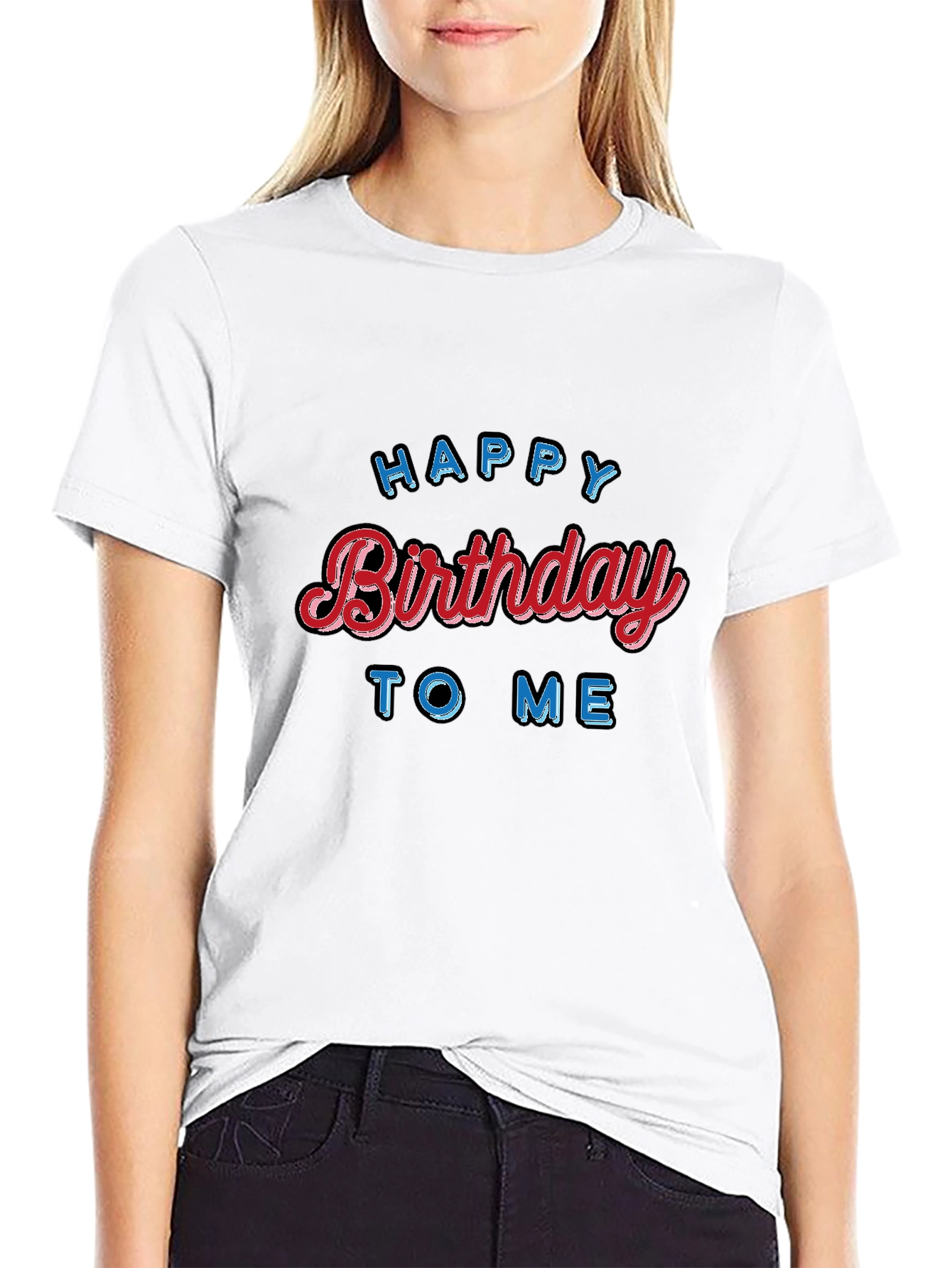 Happy Birthday To Me Black T-Shirt