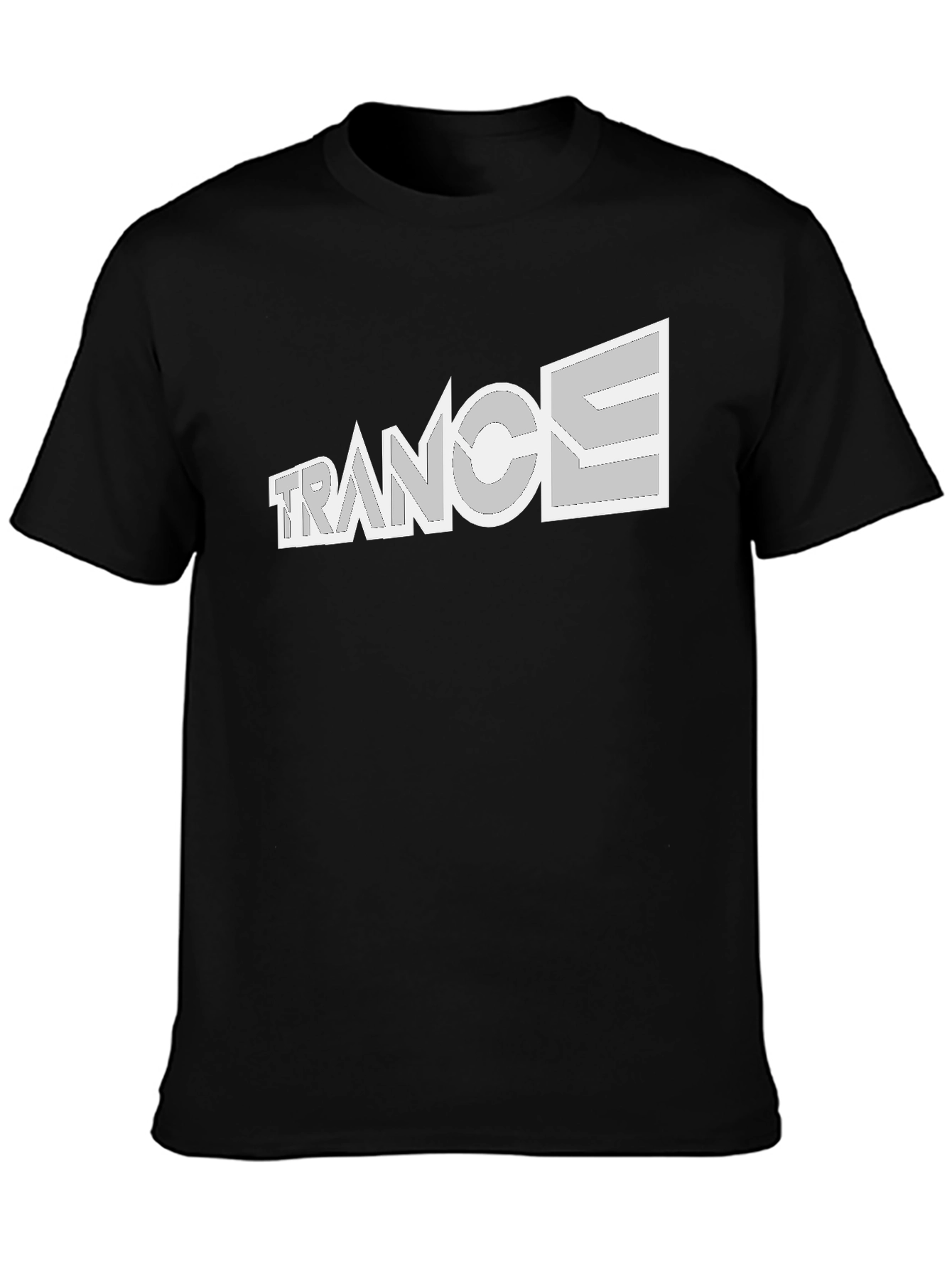 Trance Music Black T-Shirt - EDM Rave Party Tee