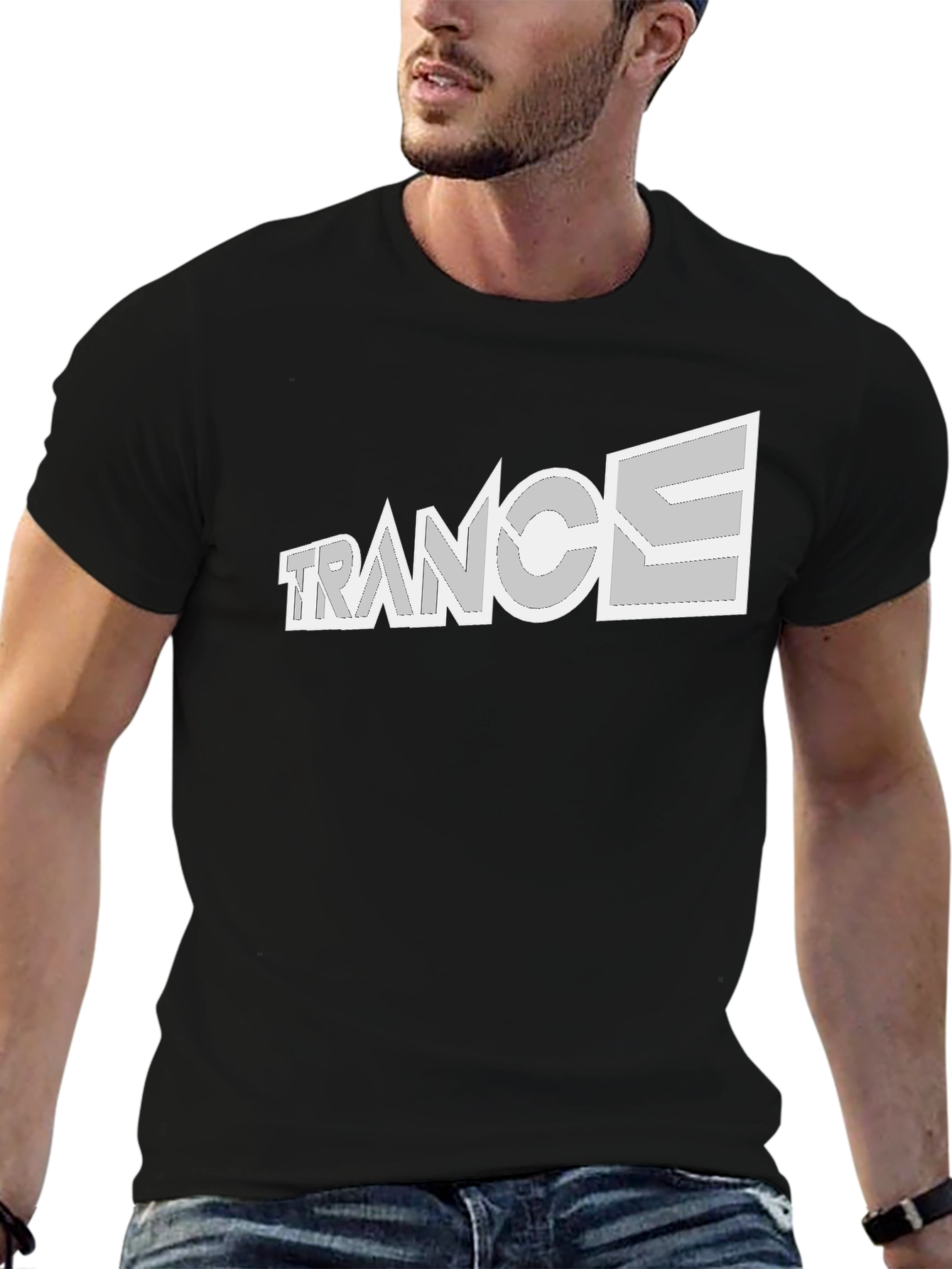 Trance Music Black T-Shirt - EDM Rave Party Tee