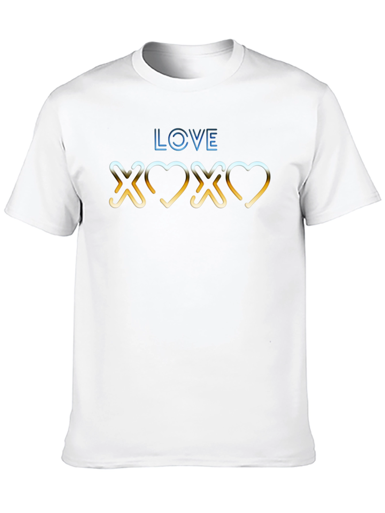 Love XOXO Graphic Black T-Shirt