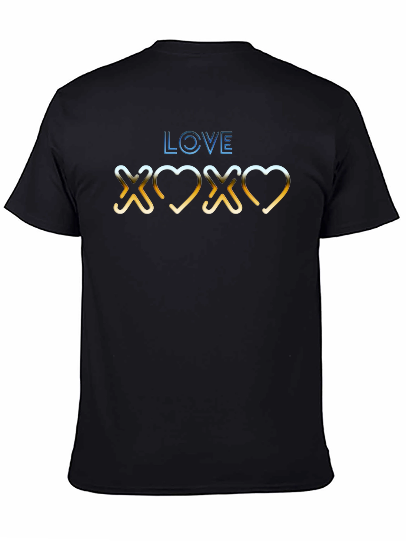 Love XOXO Graphic Black T-Shirt