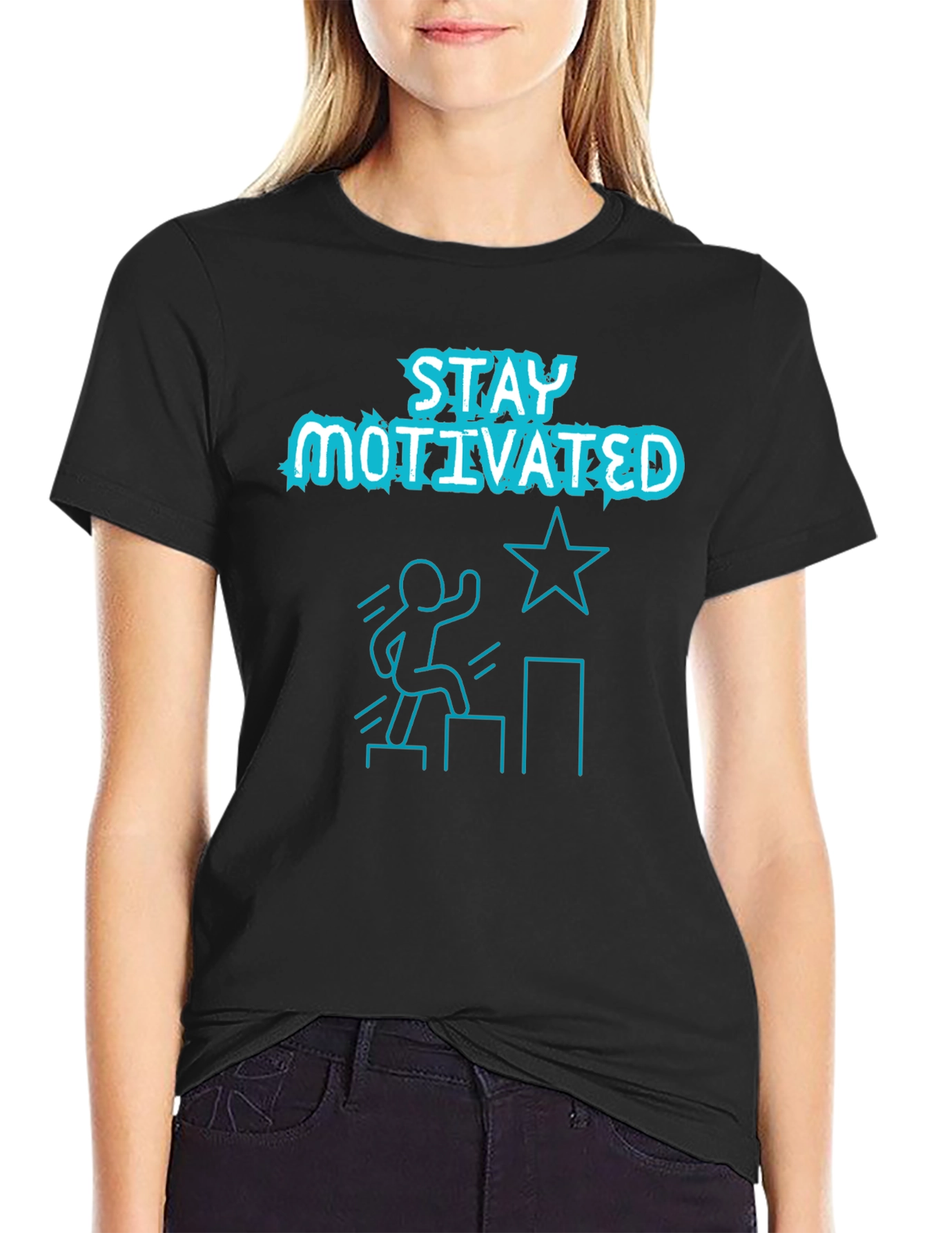 Stay Motivated Graphic Tee Shirt