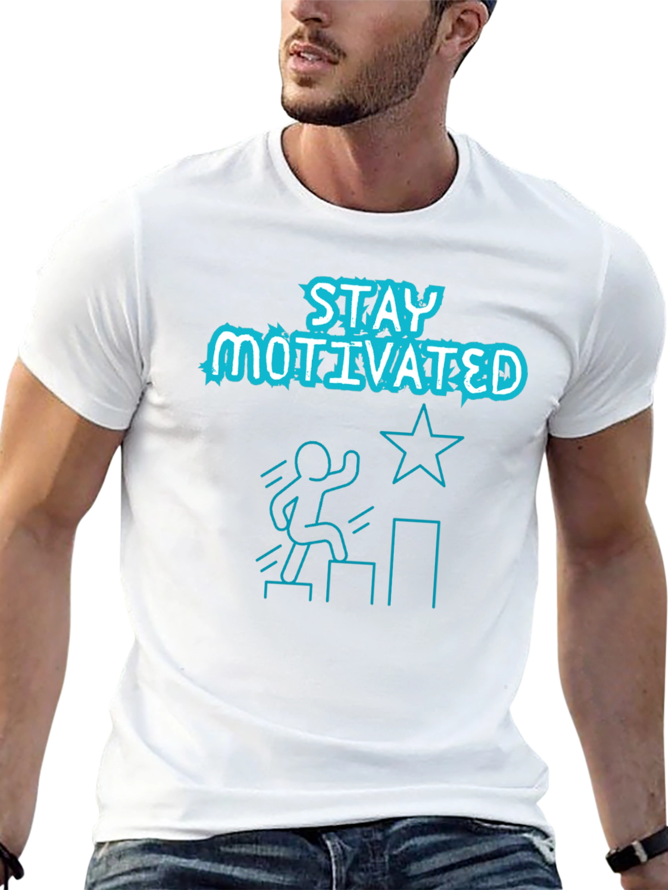 Stay Motivated Graphic Tee Shirt