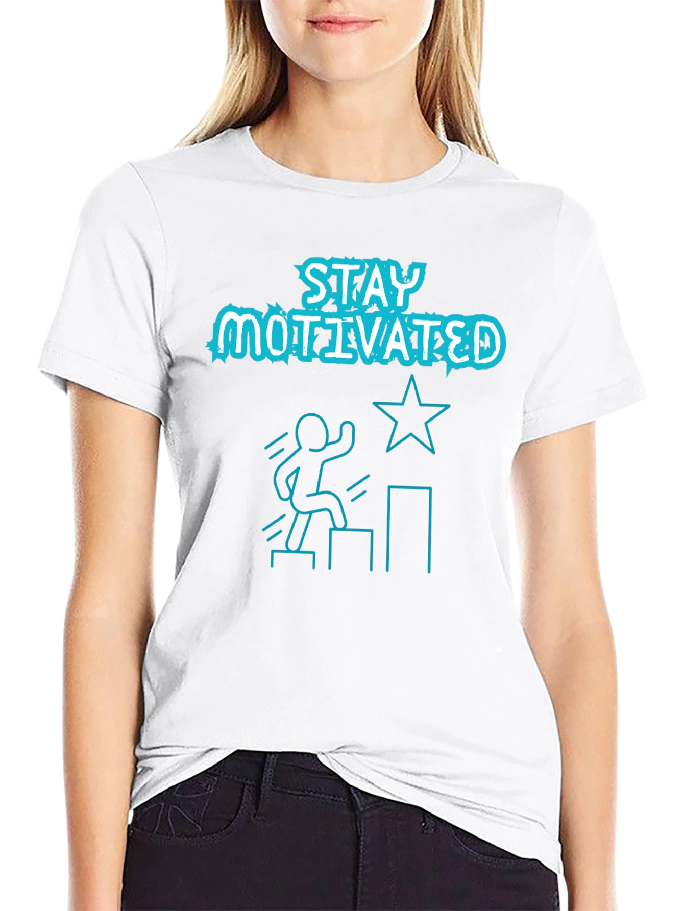 Stay Motivated Graphic Tee Shirt