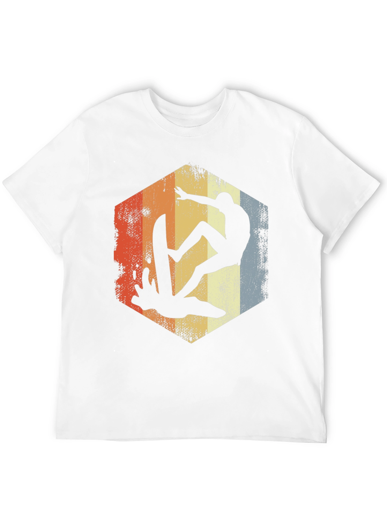 Retro Surfer Graphic Tee - Black Cotton