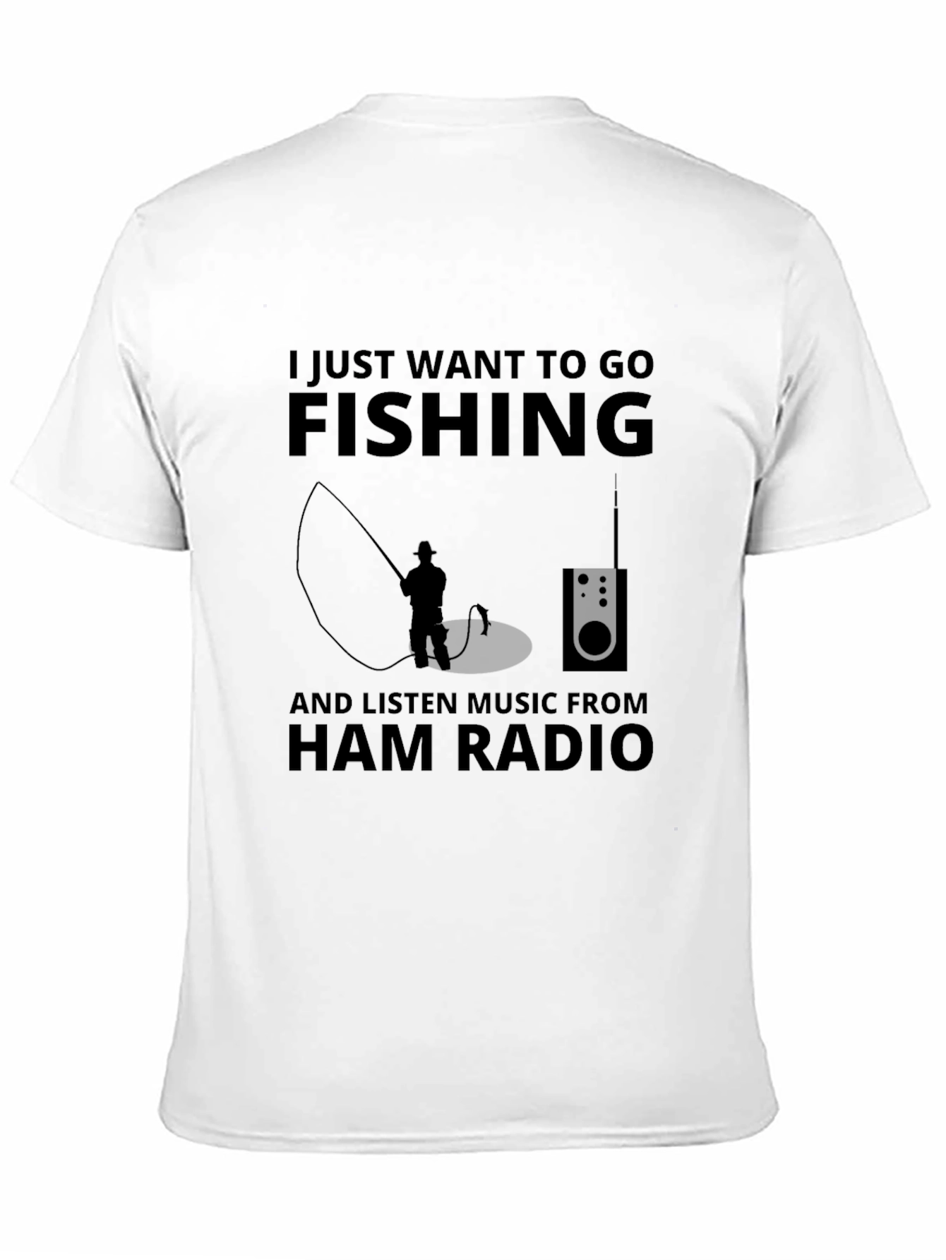 Fishing & Ham Radio T-Shirt: Perfect Anglers Tee