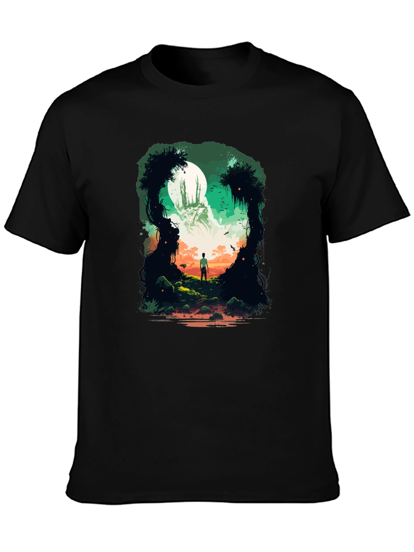 Enchanted Forest Graphic Tee - Mystical Adventure Shirt