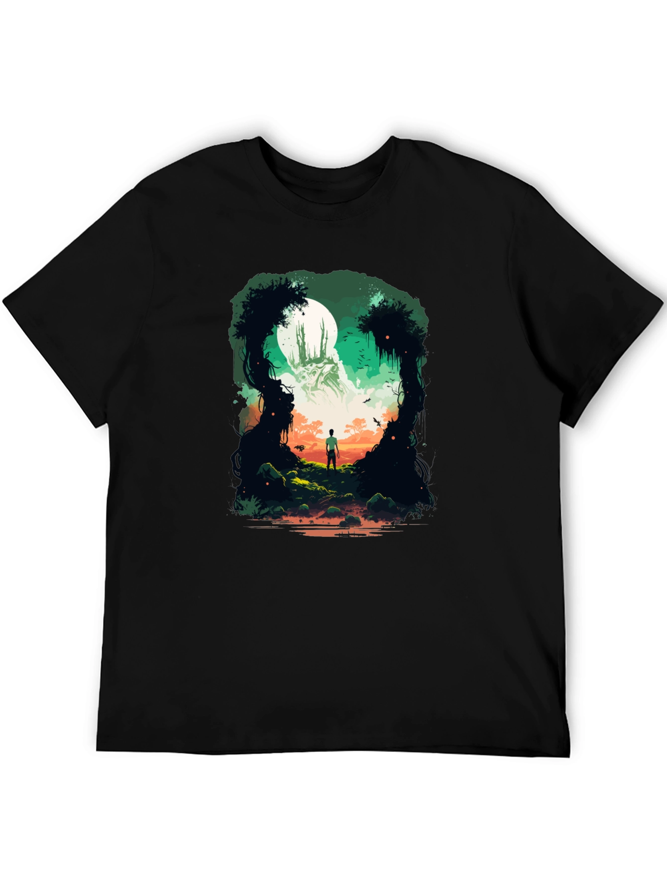 Enchanted Forest Graphic Tee - Mystical Adventure Shirt