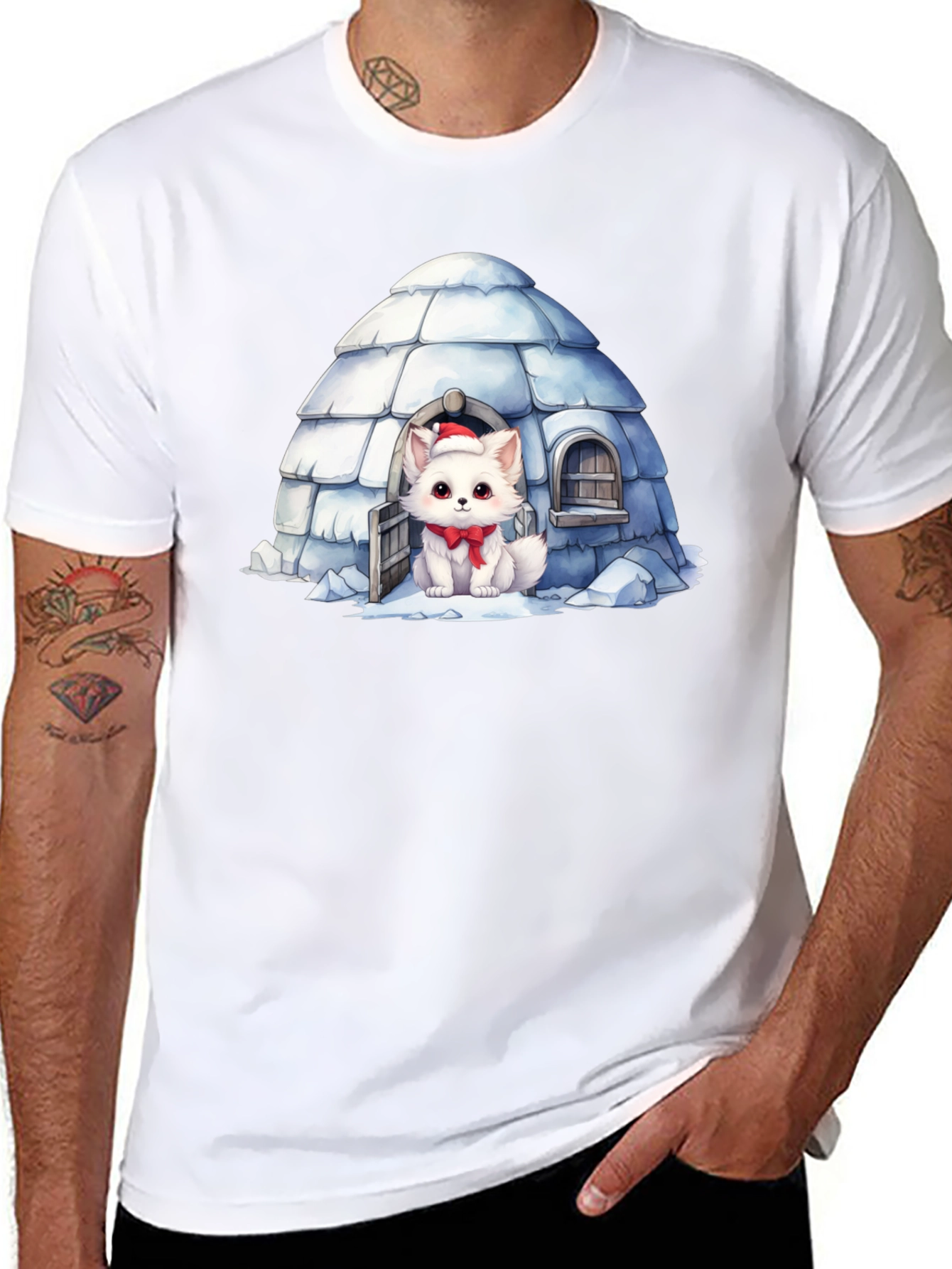 Igloo Fox T-Shirt: Cute Winter Holiday Tee