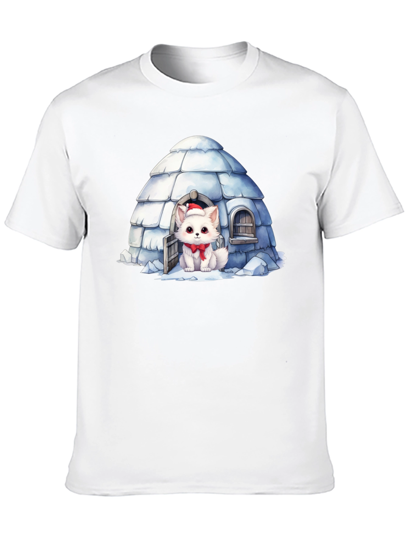 Igloo Fox T-Shirt: Cute Winter Holiday Tee