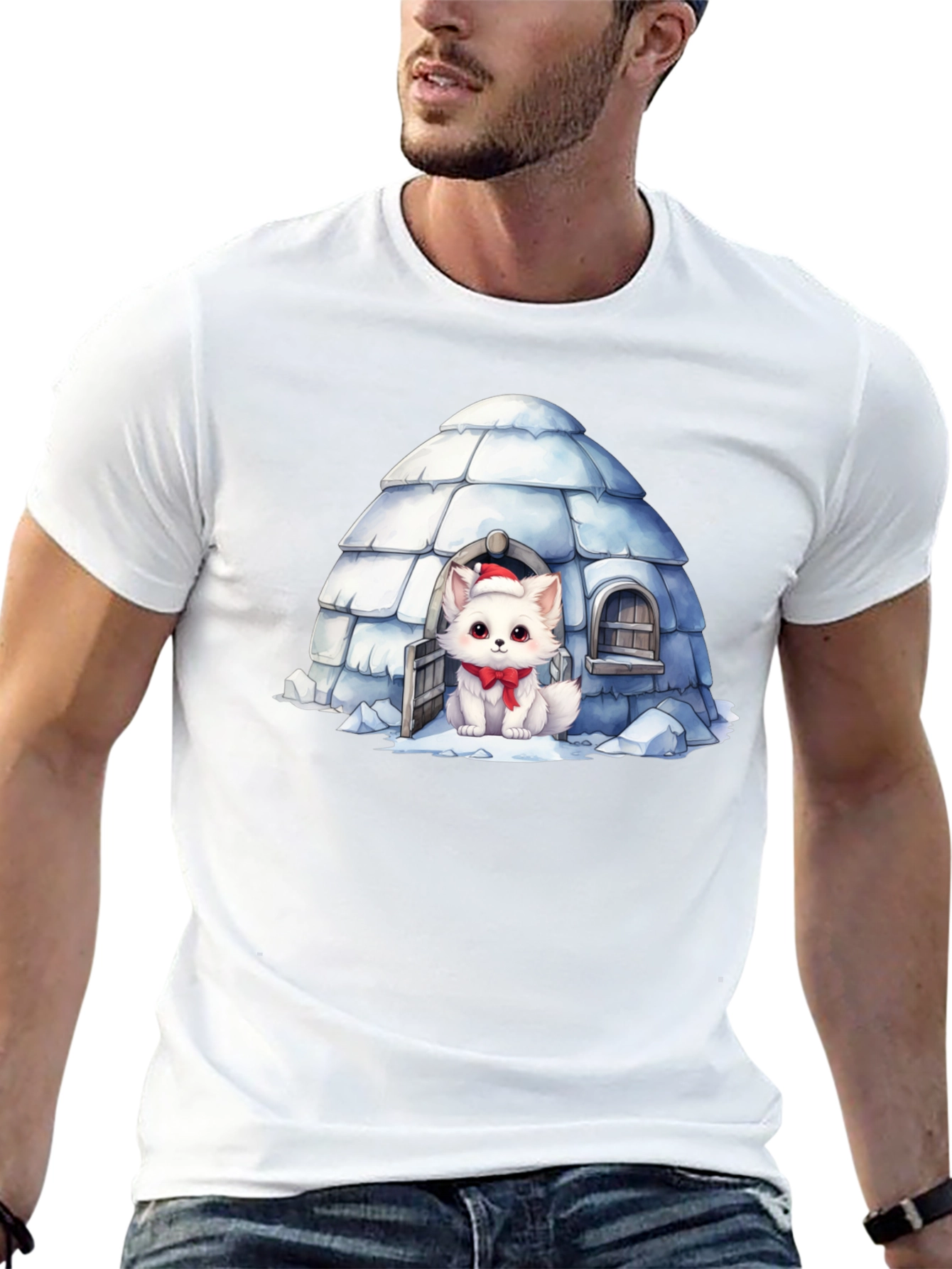 Igloo Fox T-Shirt: Cute Winter Holiday Tee
