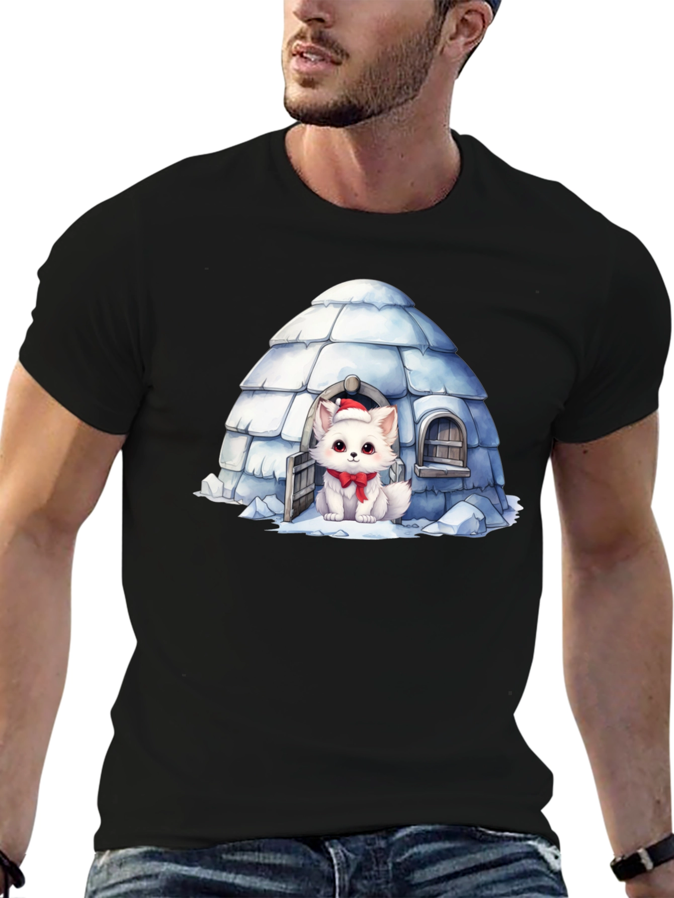 Igloo Fox T-Shirt: Cute Winter Holiday Tee