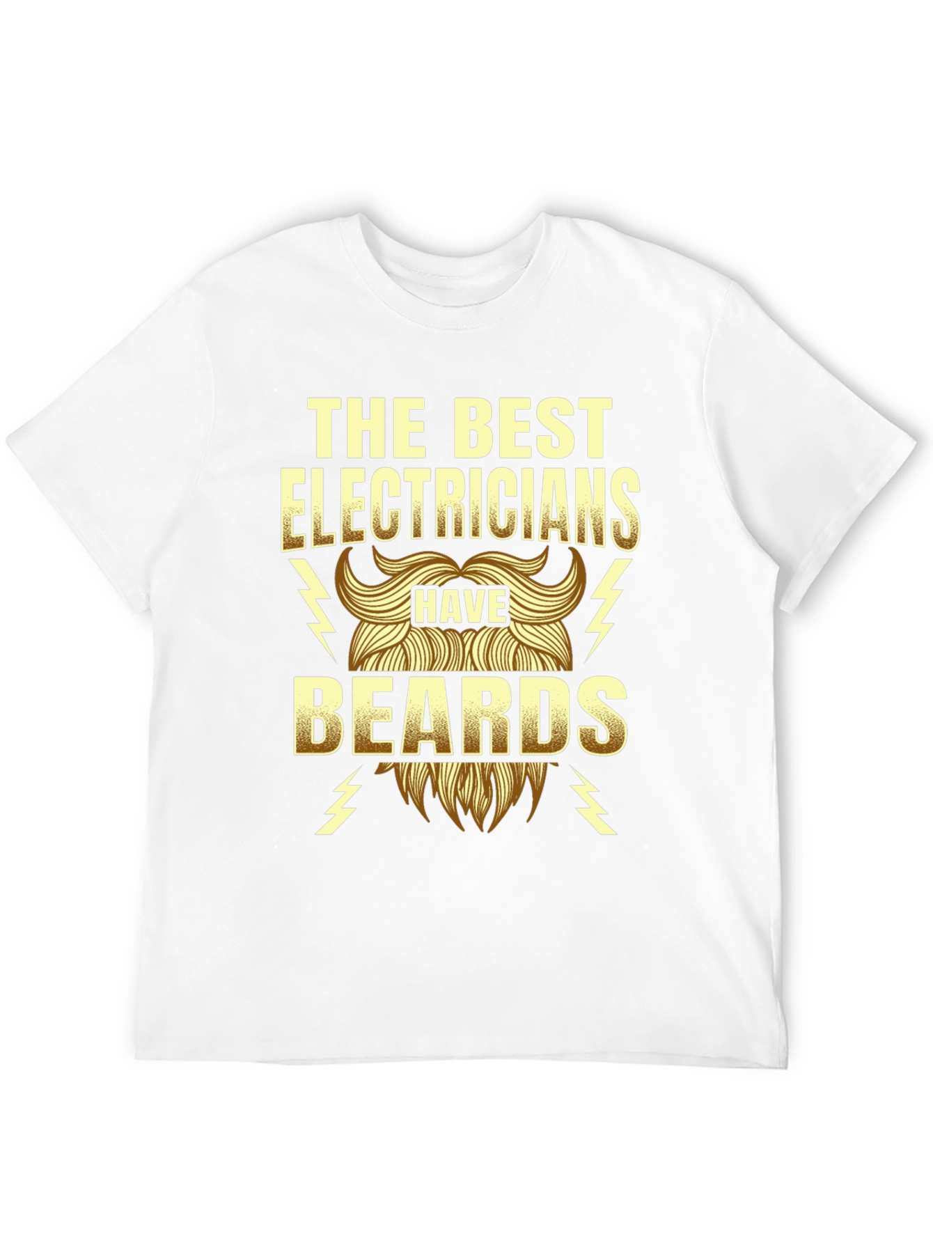 Electrician Beard T-Shirt - Funny Gift Tee