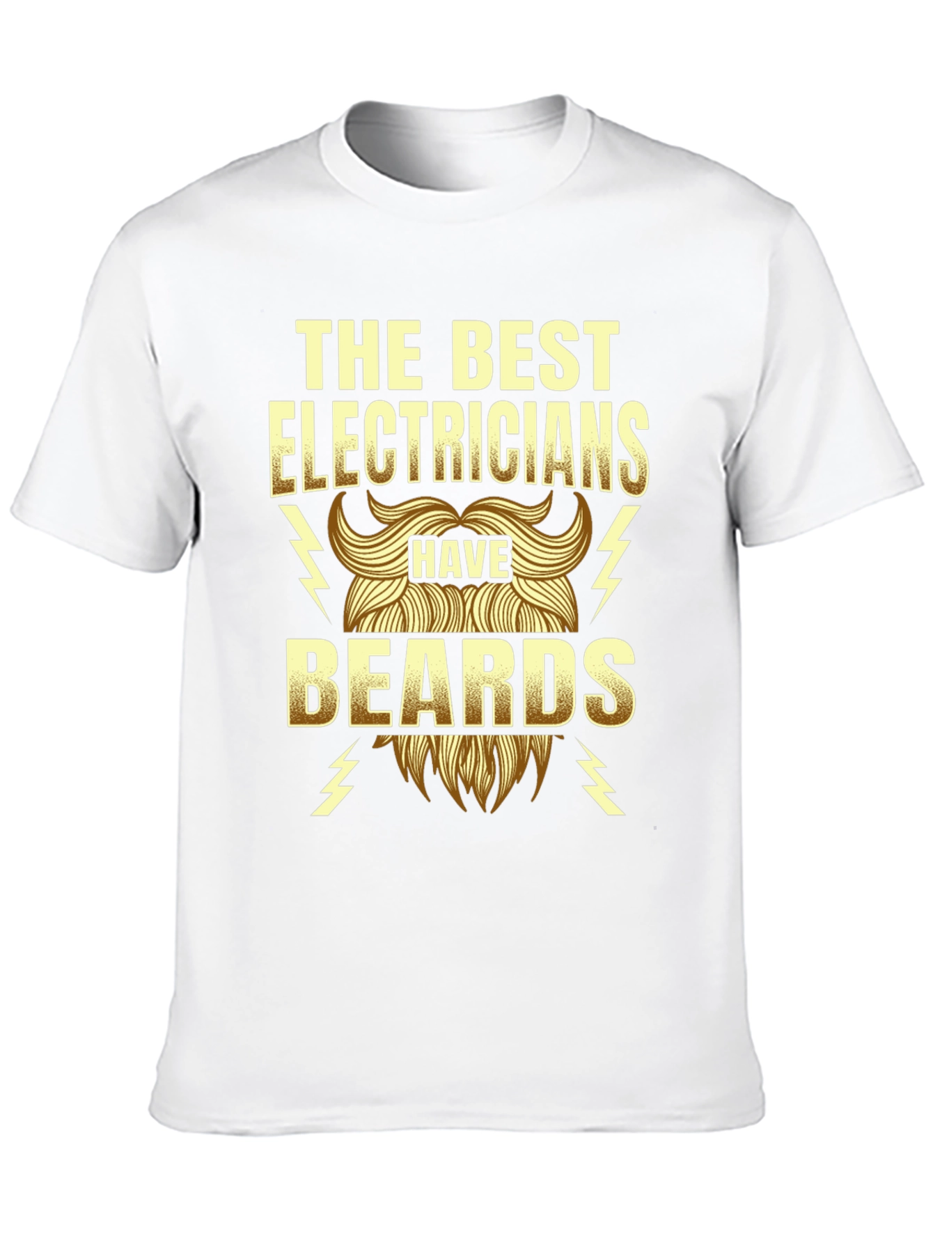 Electrician Beard T-Shirt - Funny Gift Tee