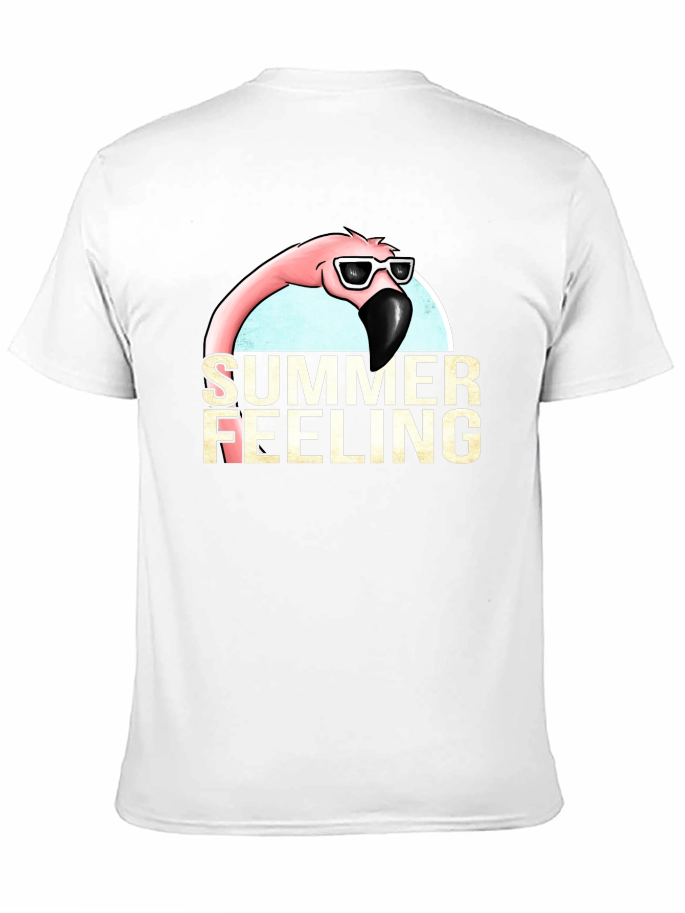 Summer Feeling Flamingo Graphic T-Shirt