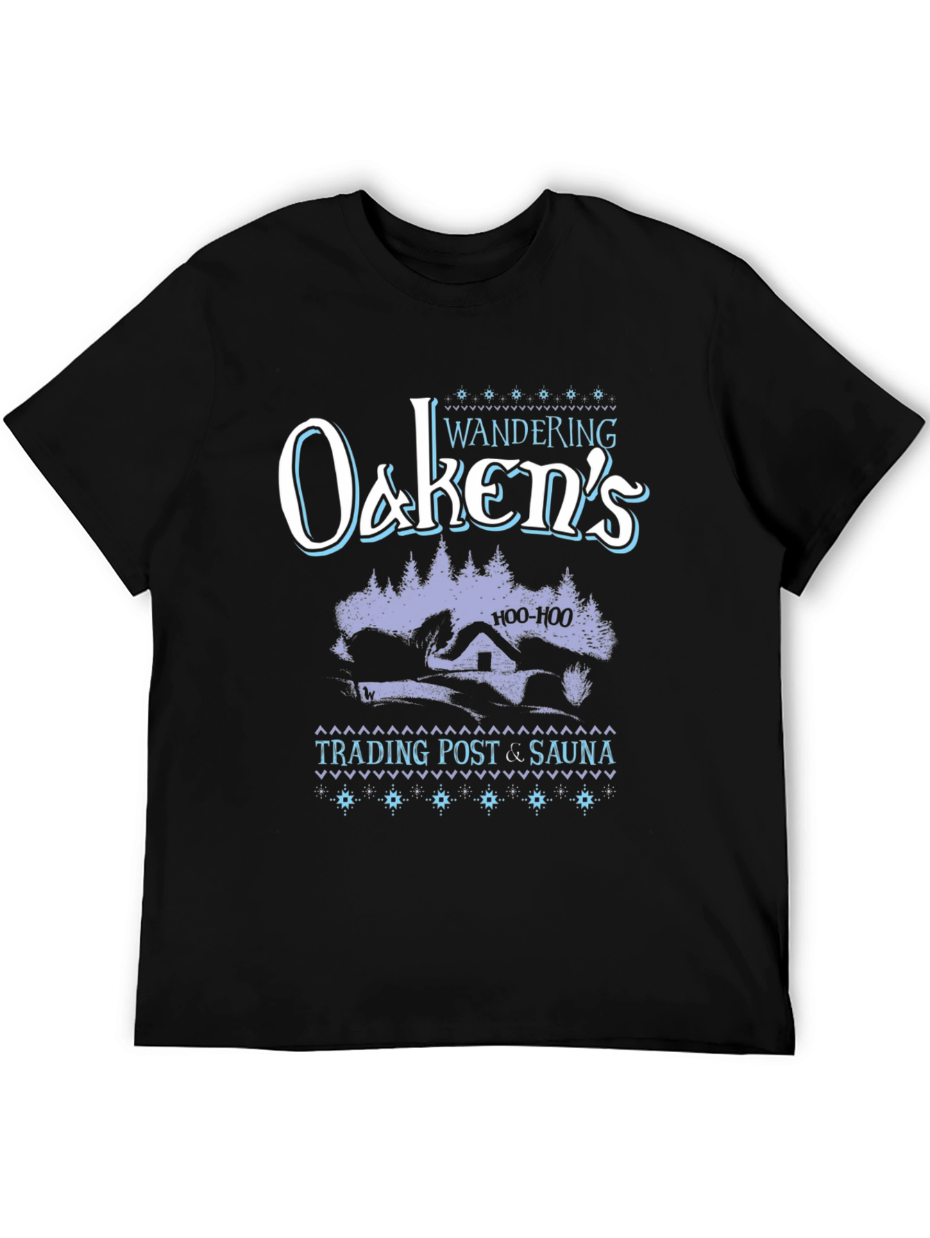 Wandering Oakens Trading Post & Sauna Black T-Shirt