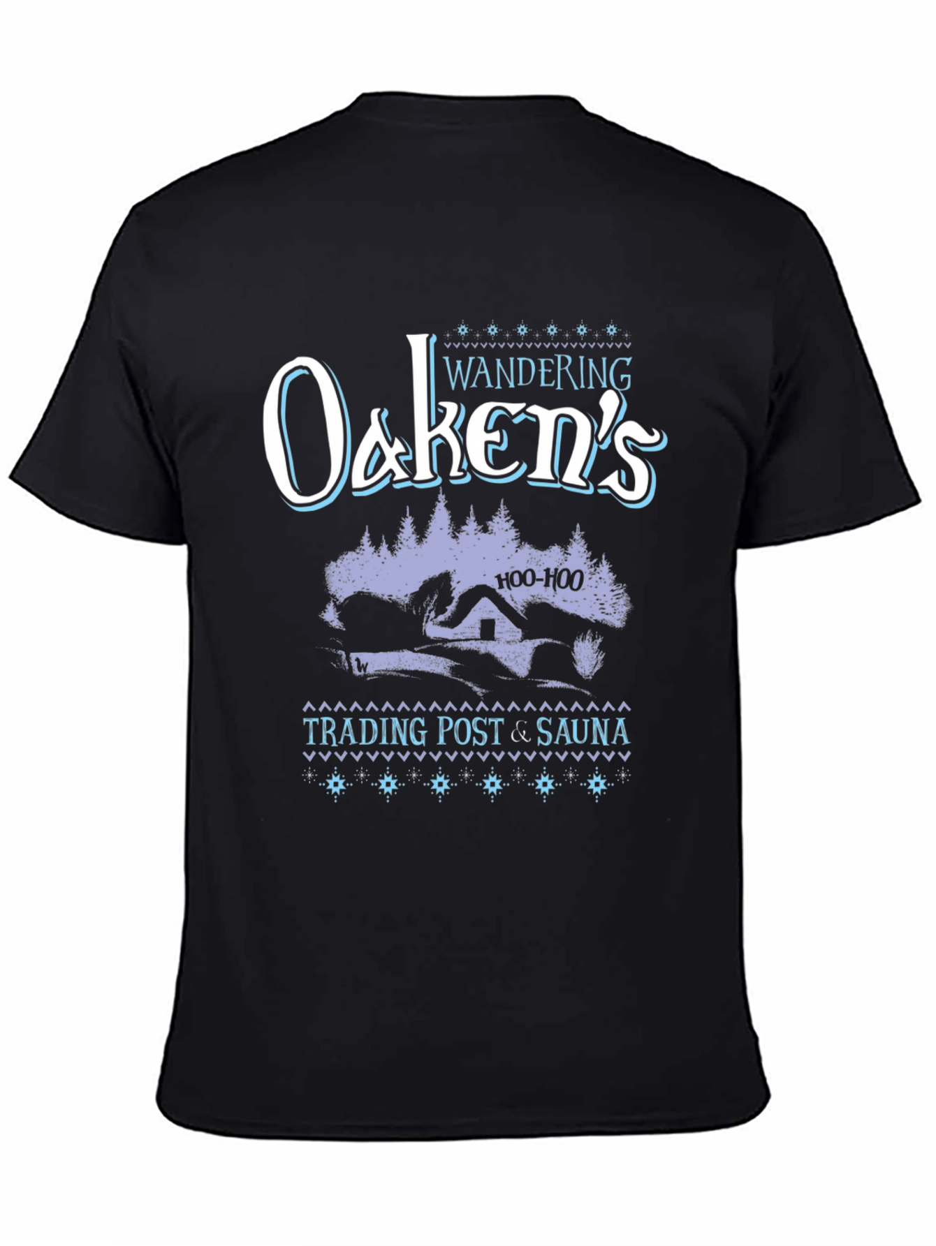 Wandering Oakens Trading Post & Sauna Black T-Shirt