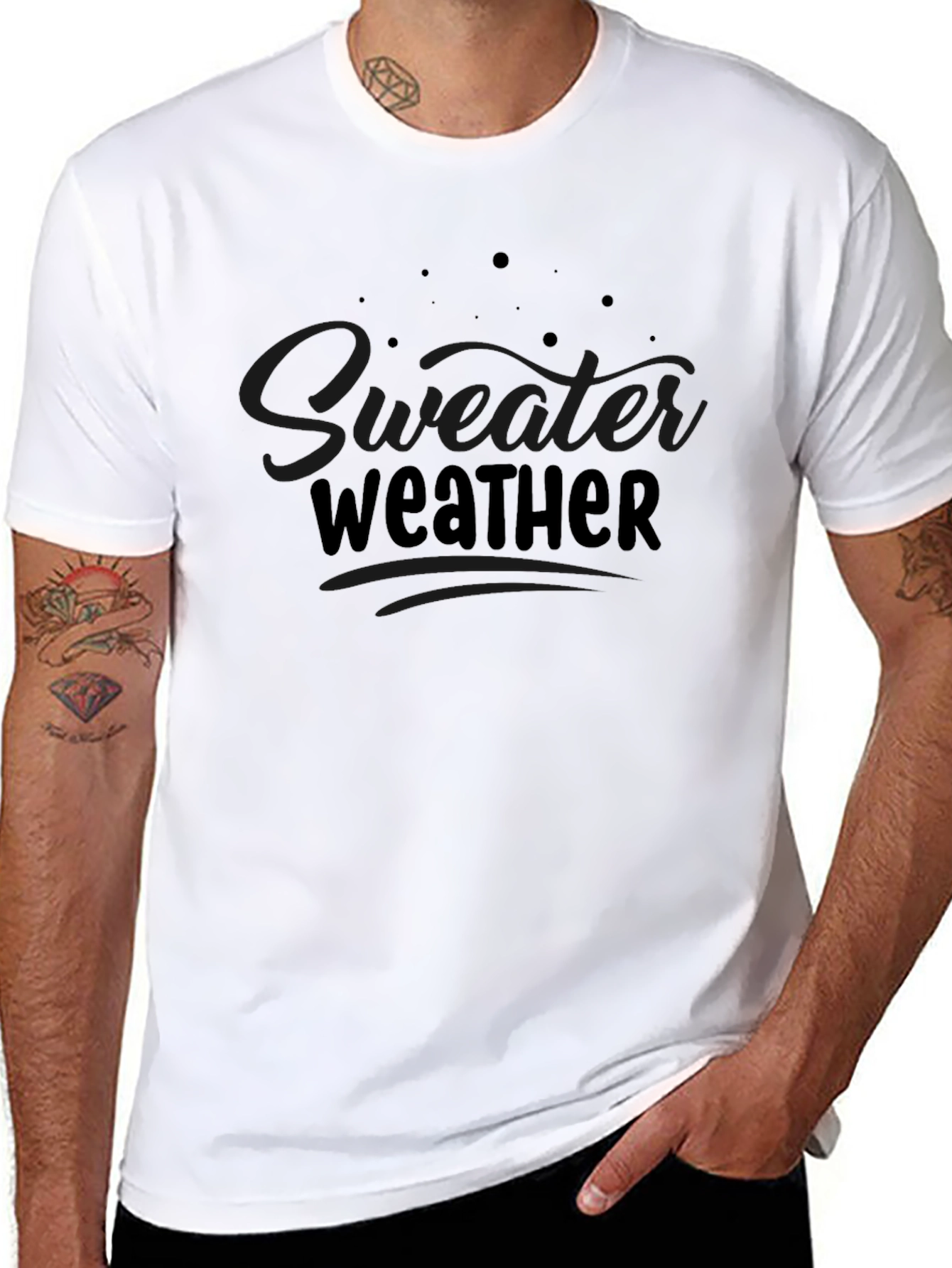 Sweater Weather Black T-Shirt