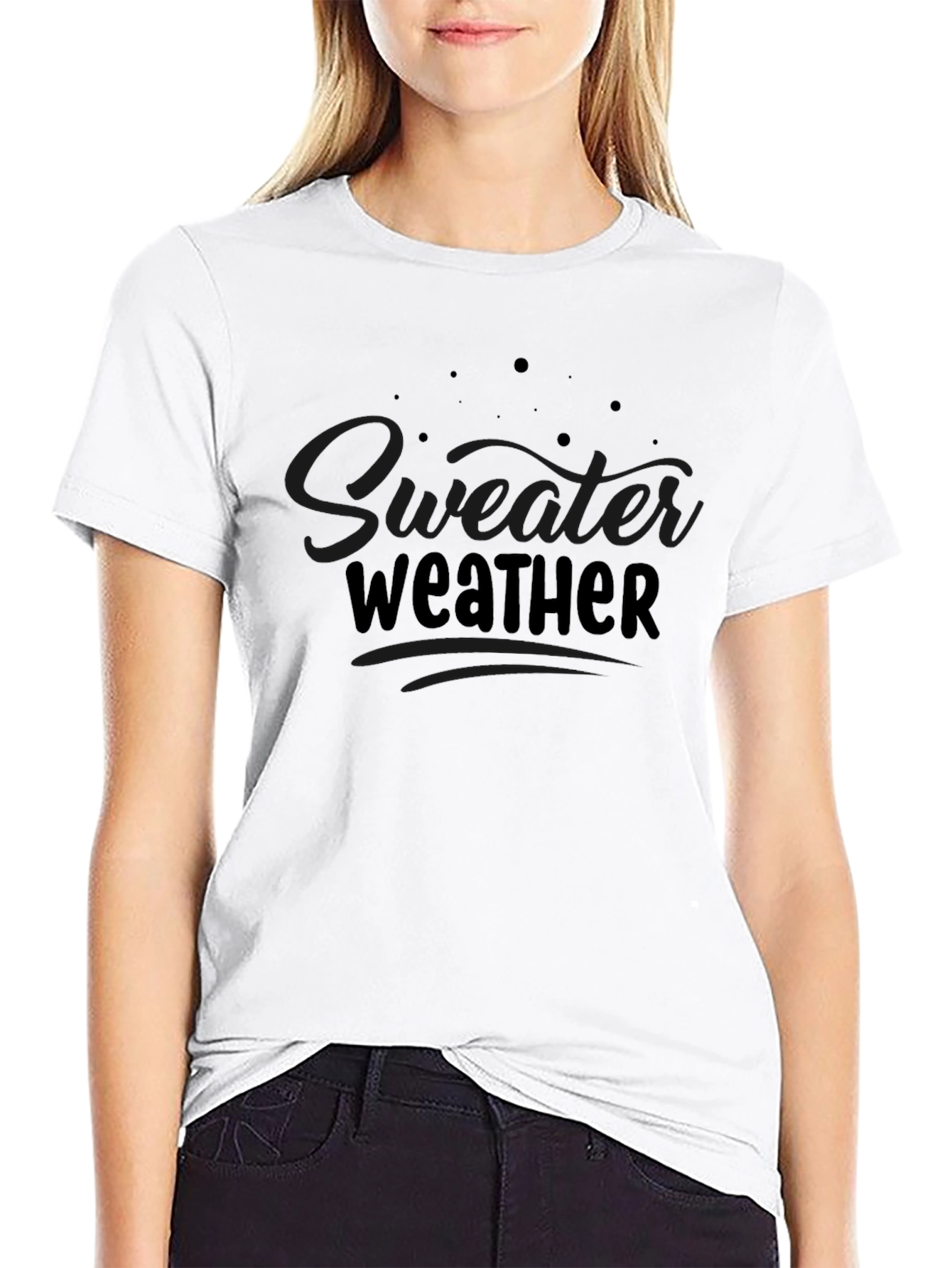 Sweater Weather Black T-Shirt
