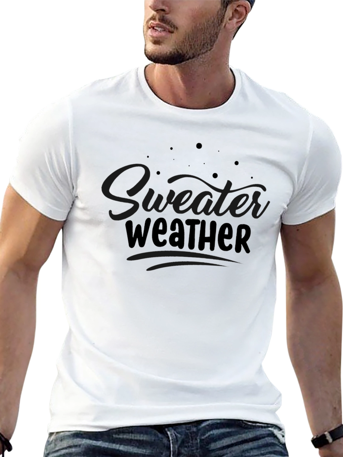 Sweater Weather Black T-Shirt