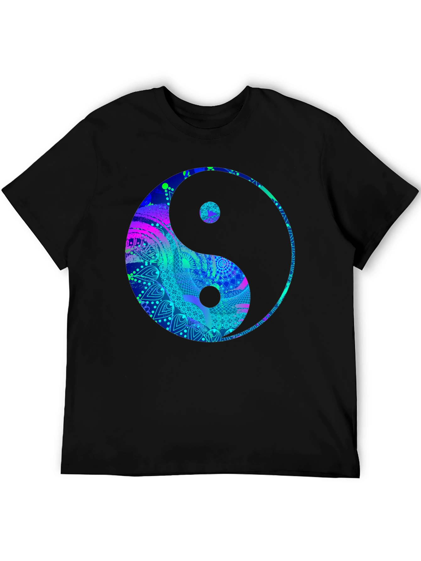 Yin Yang Graphic Tee - Mens Black T-Shirt