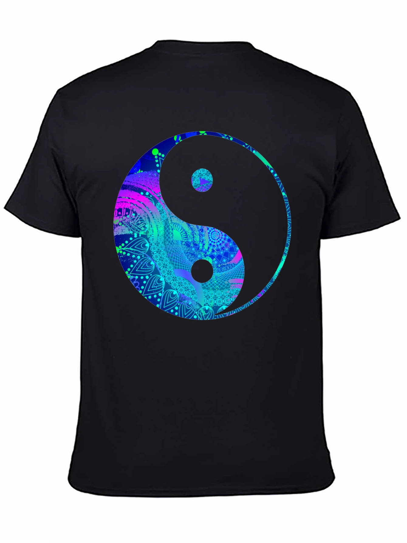 Yin Yang Graphic Tee - Mens Black T-Shirt