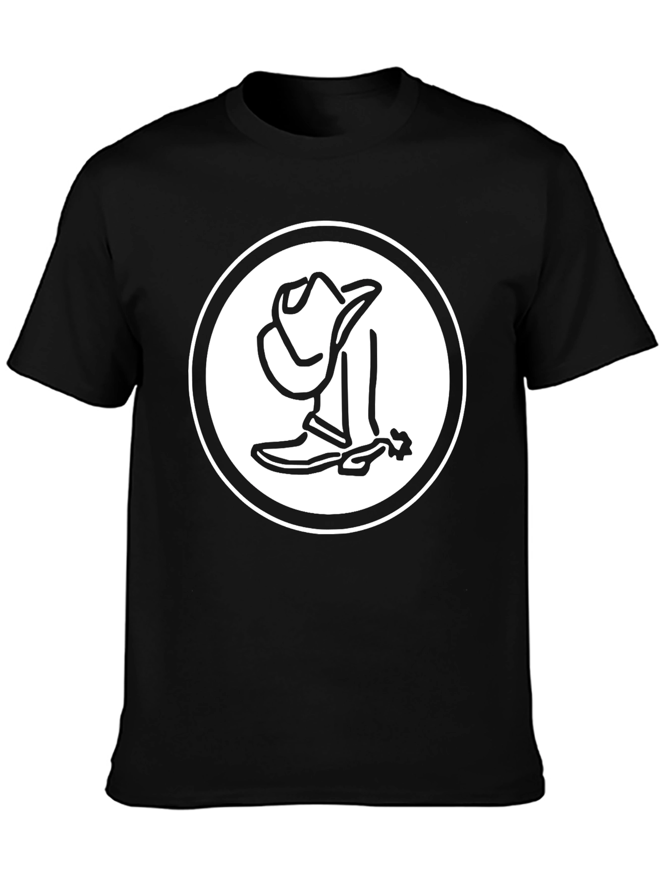 Cowboy Graphic T-Shirt - Black