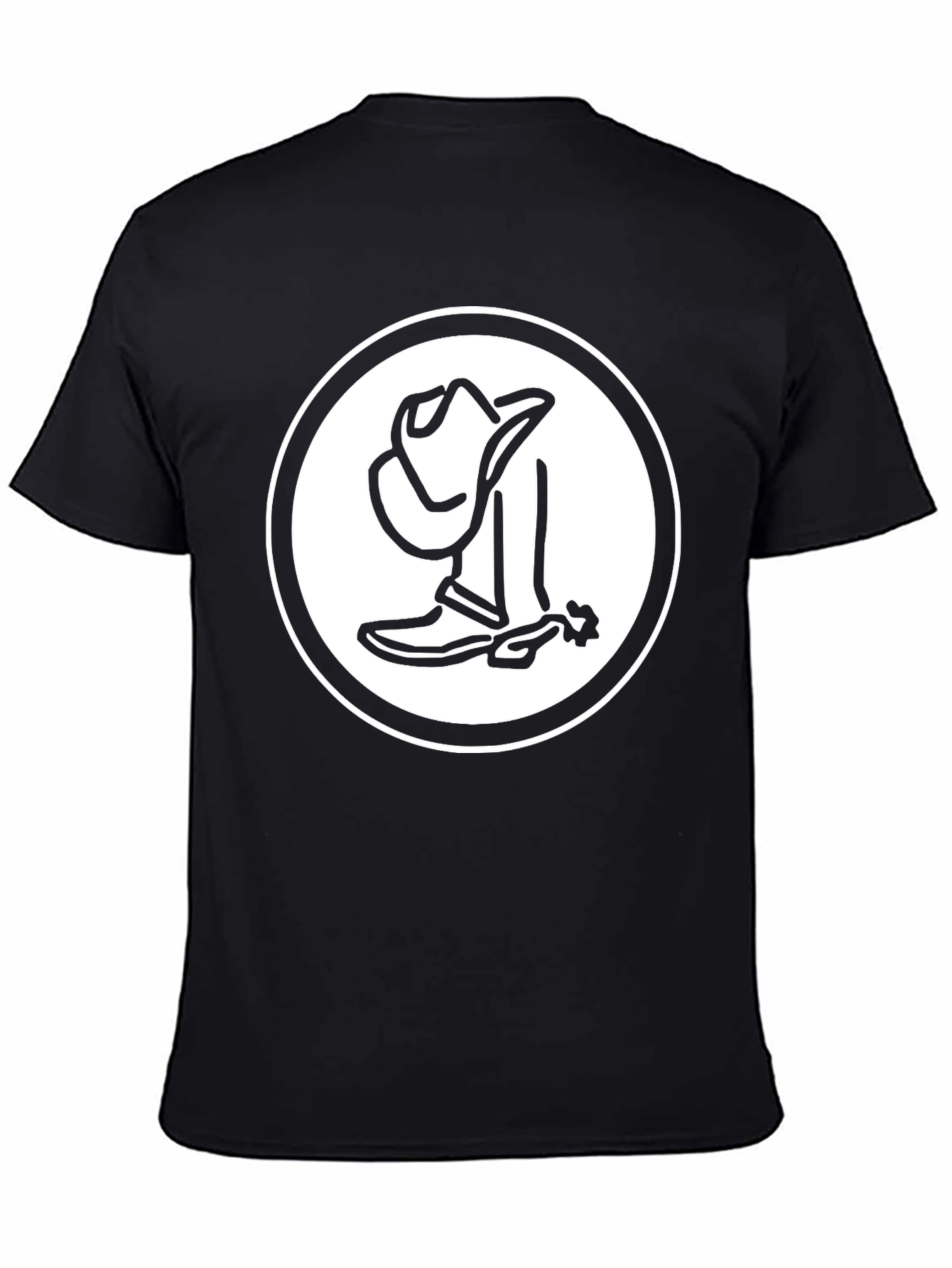 Cowboy Graphic T-Shirt - Black