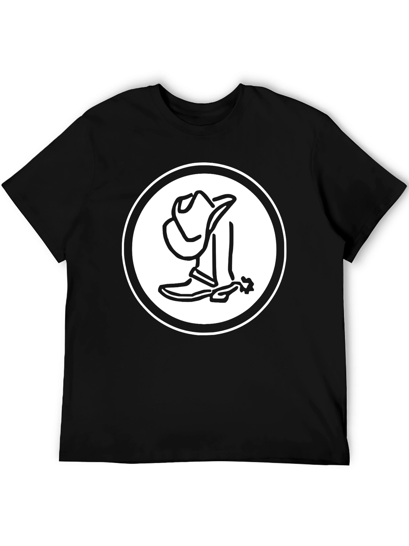 Cowboy Graphic T-Shirt - Black