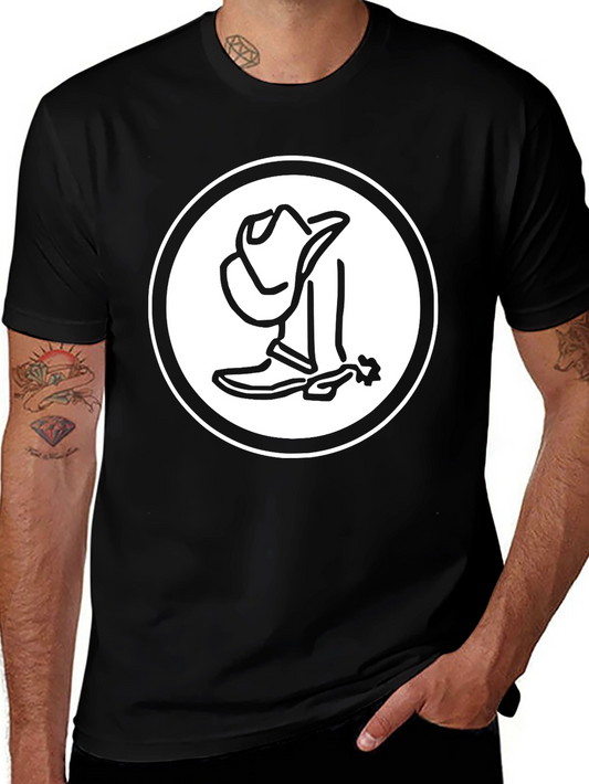 Cowboy Graphic T-Shirt - Black