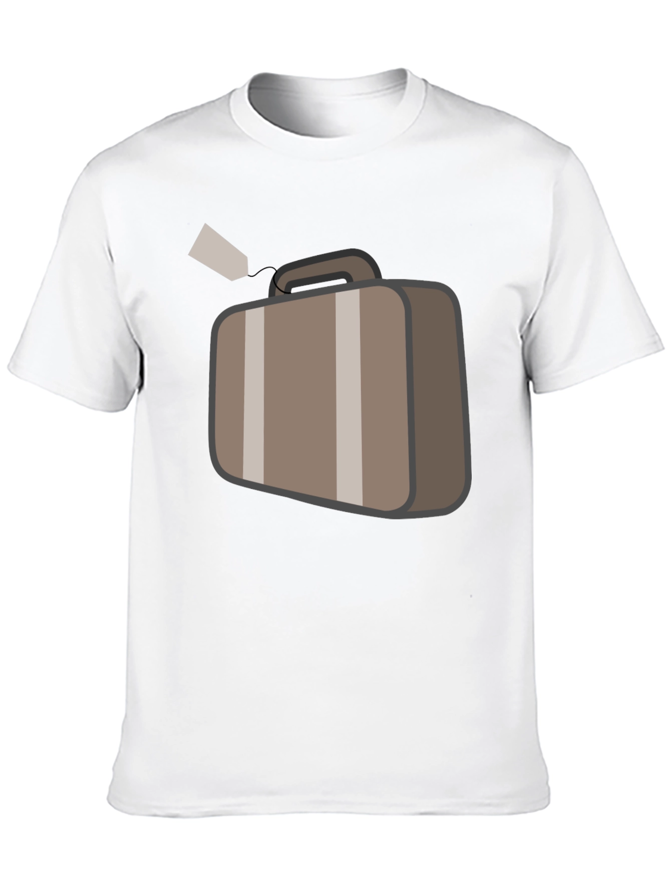 Suitcase Graphic Black T-Shirt Travel Ready