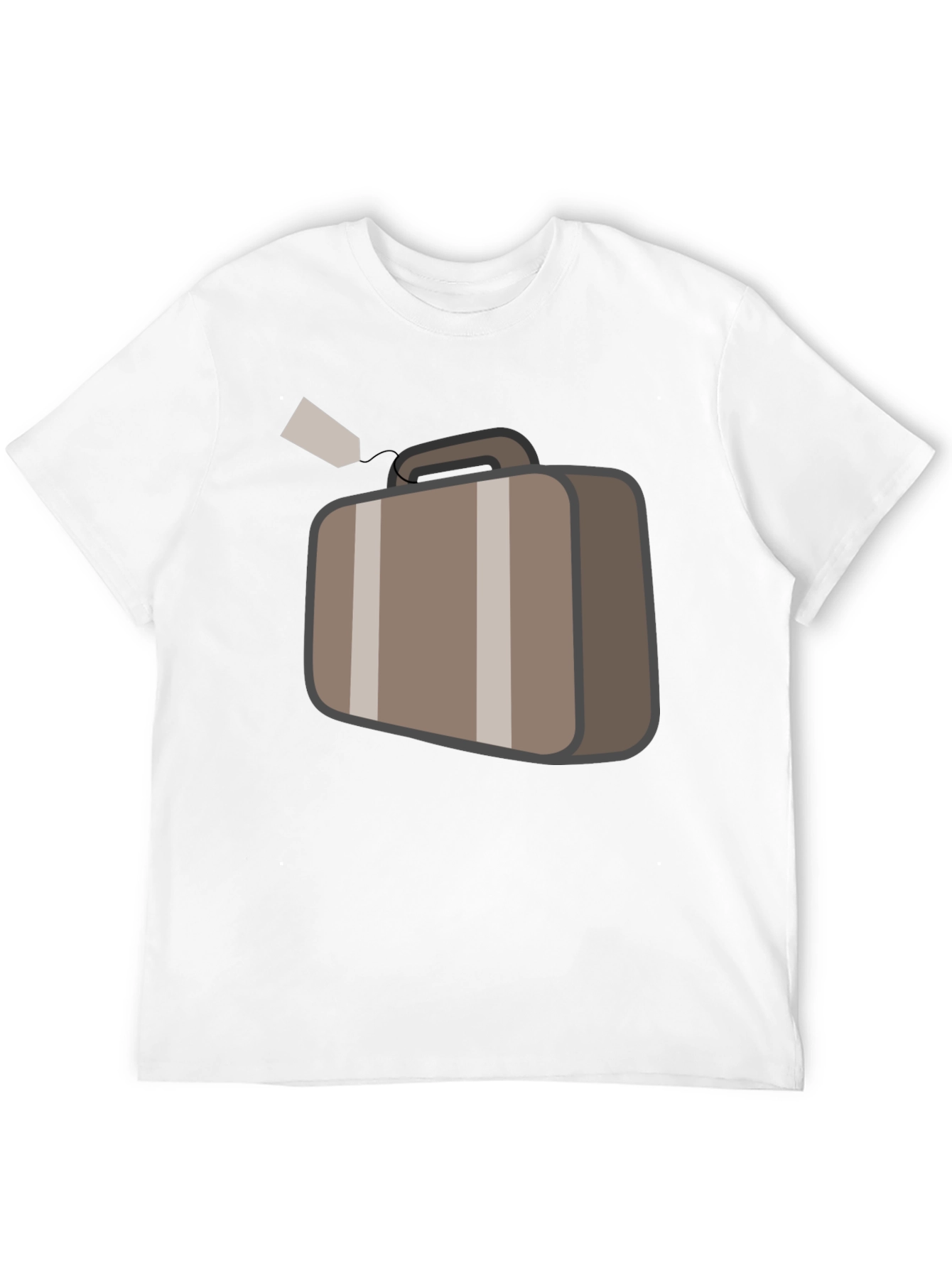 Suitcase Graphic Black T-Shirt Travel Ready