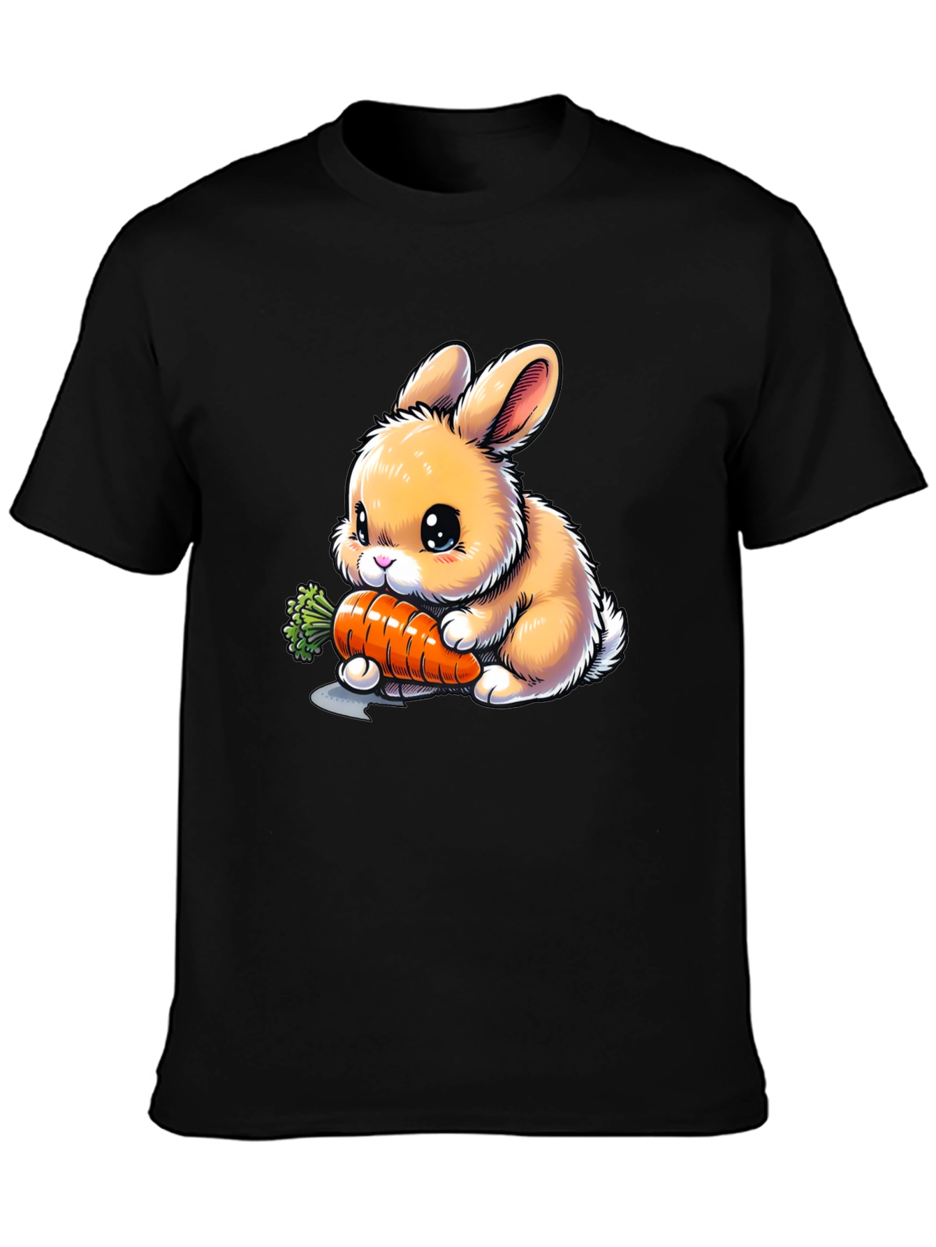 Cute Bunny Carrot Graphic Tee