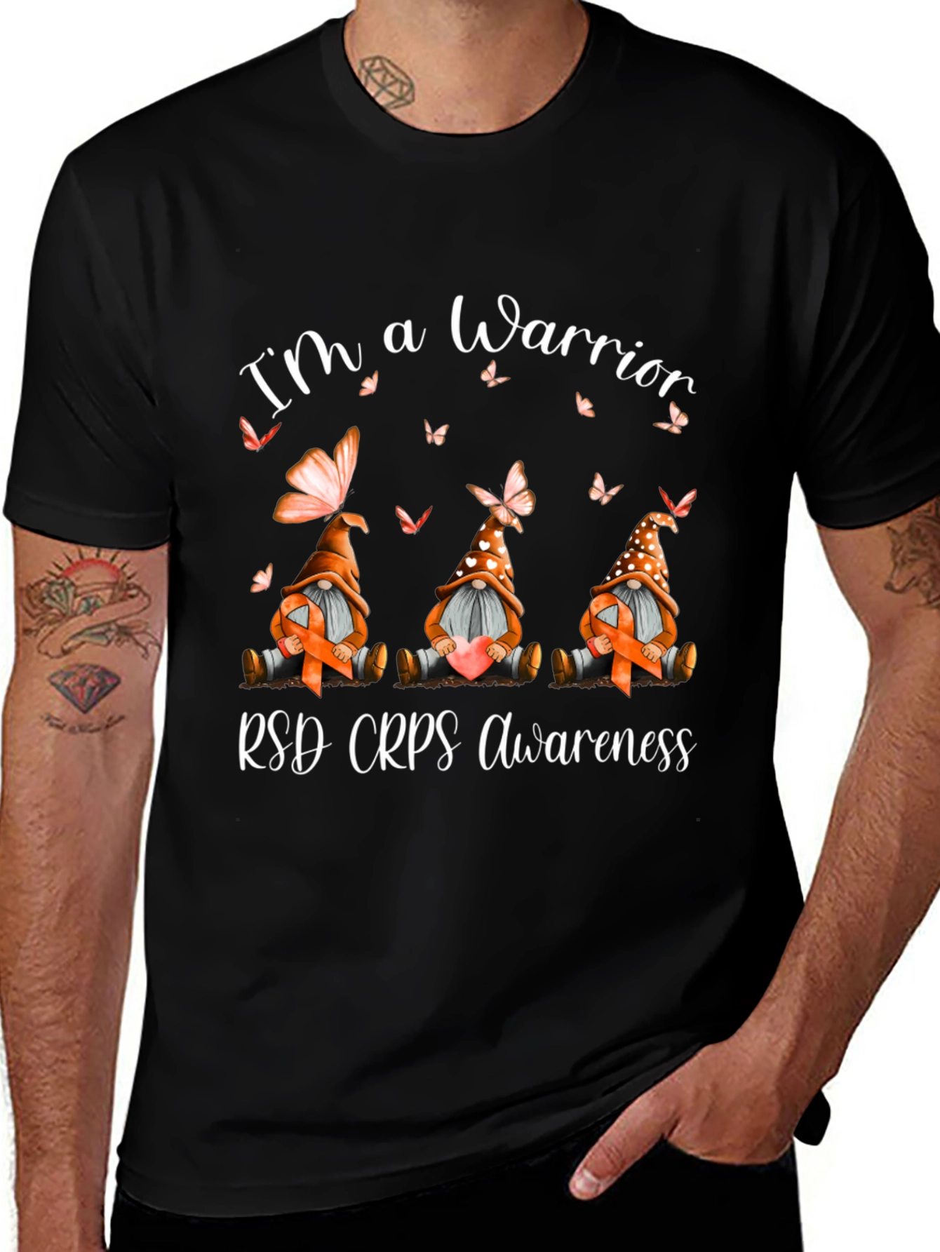 RSD CRPS Awareness Warrior Gnome T-Shirt
