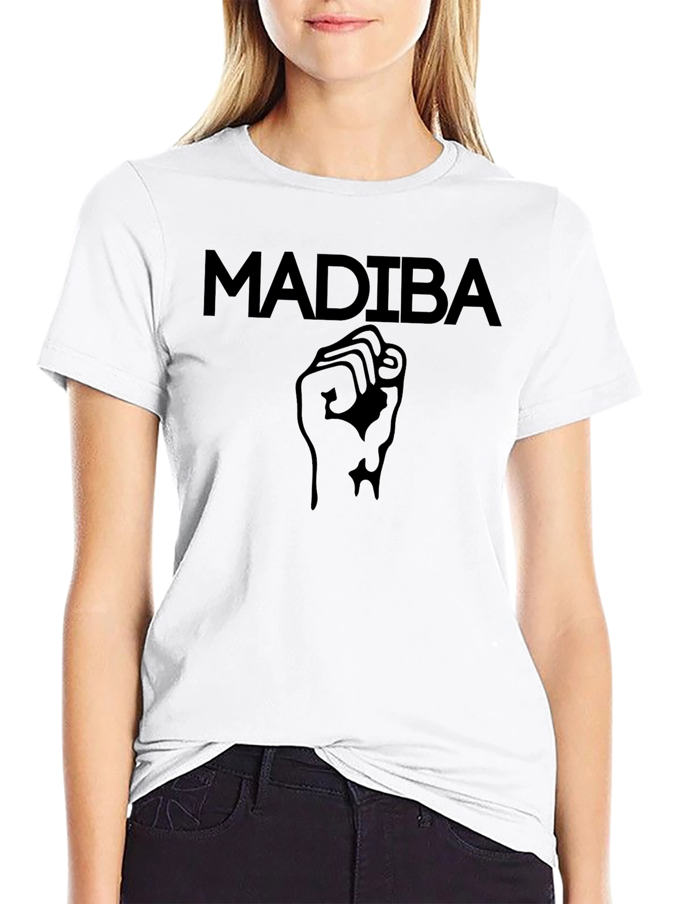 Madiba Fist Black Graphic Tee - Unisex