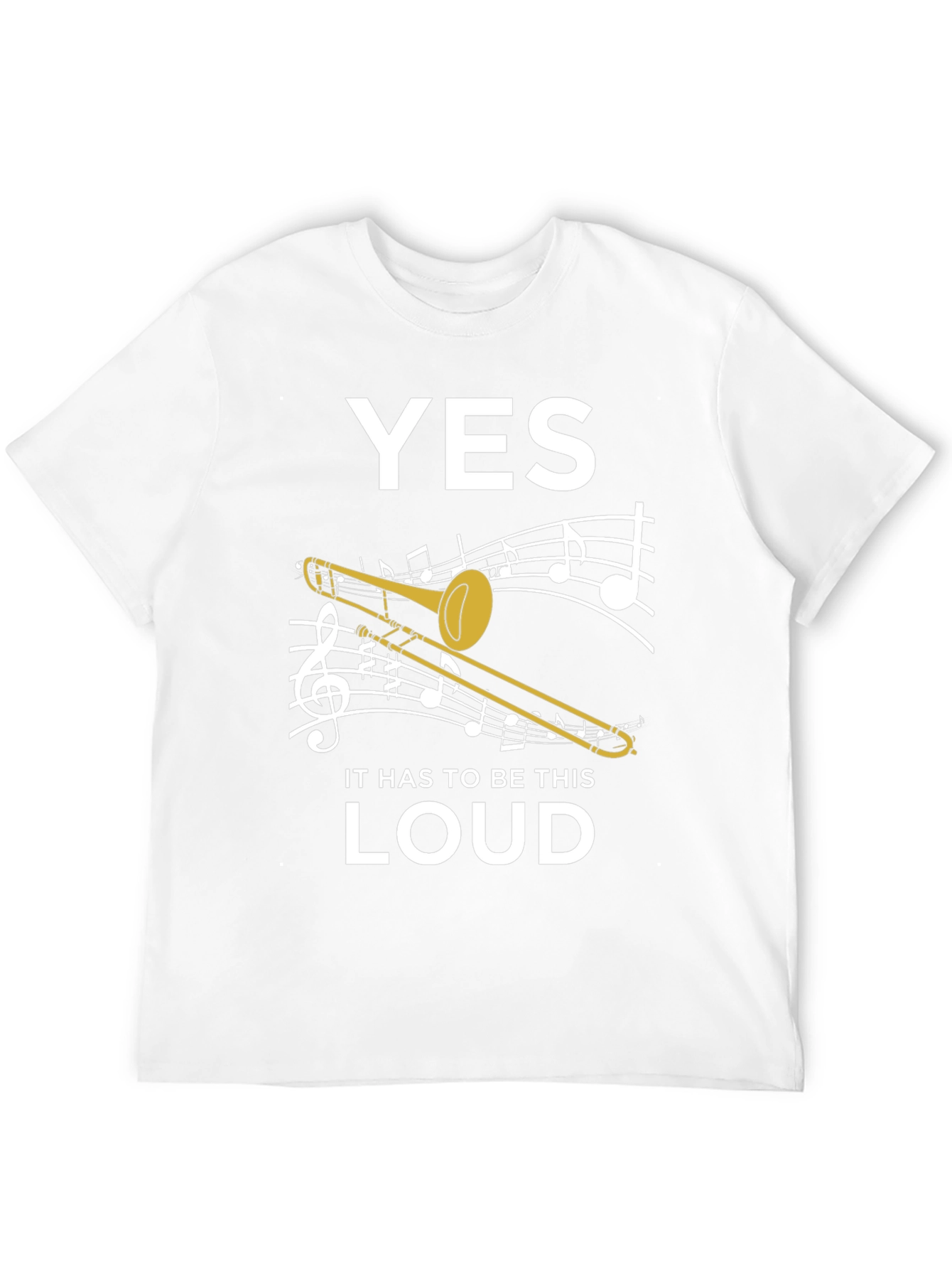 Yes Loud Trombone Graphic Tee