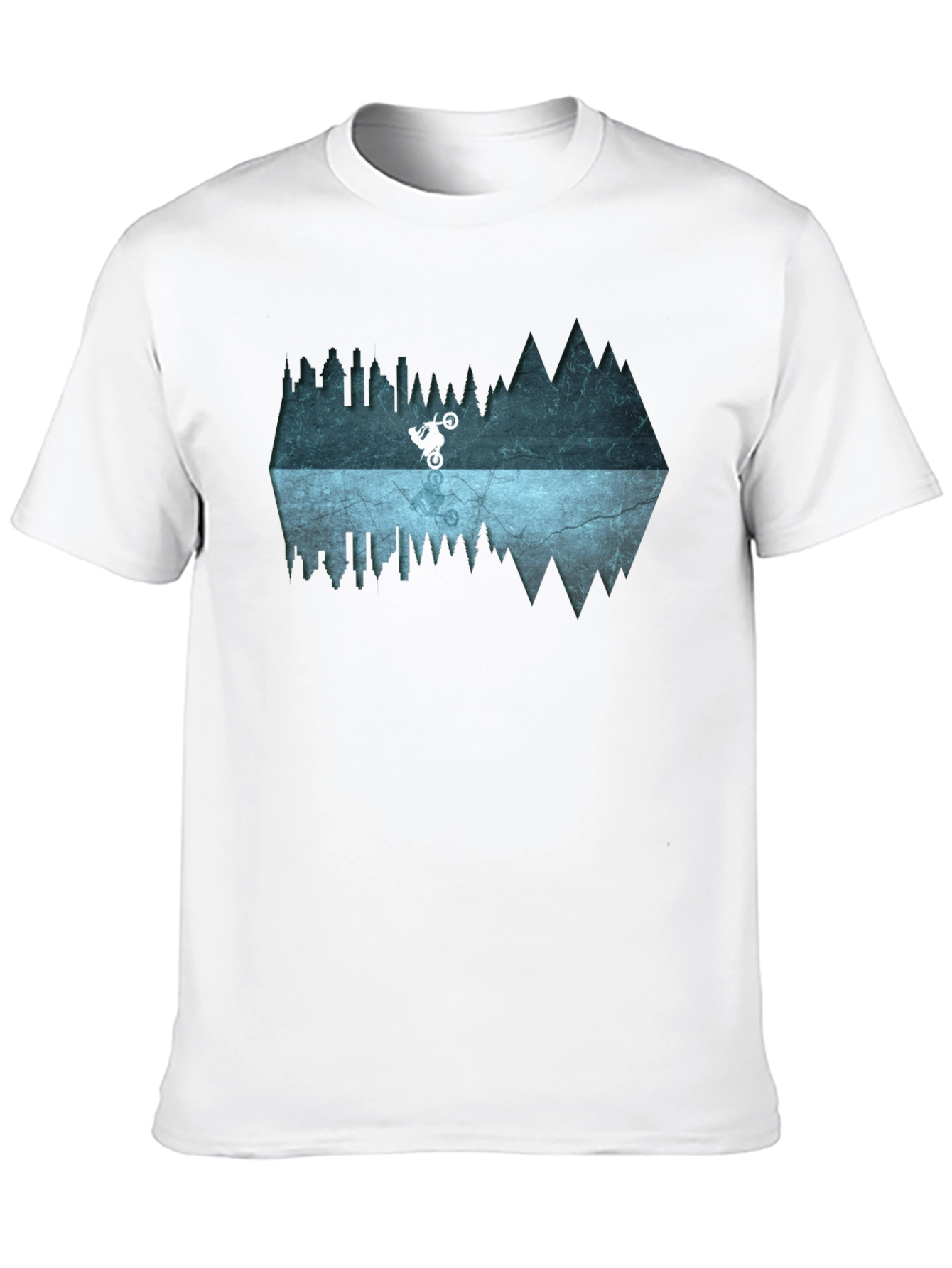 Mountain Bike Reflection Graphic Tee