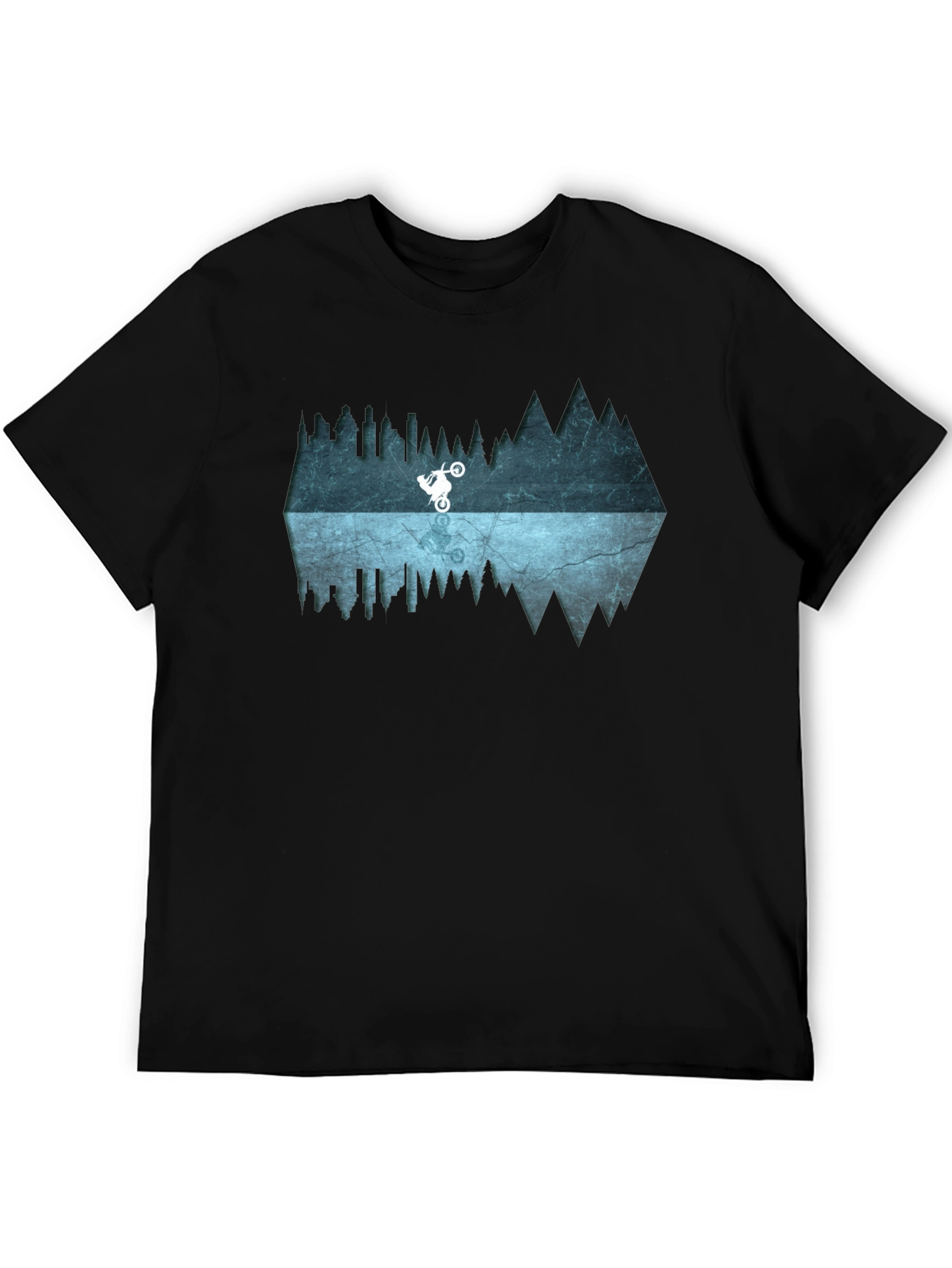 Mountain Bike Reflection Graphic Tee