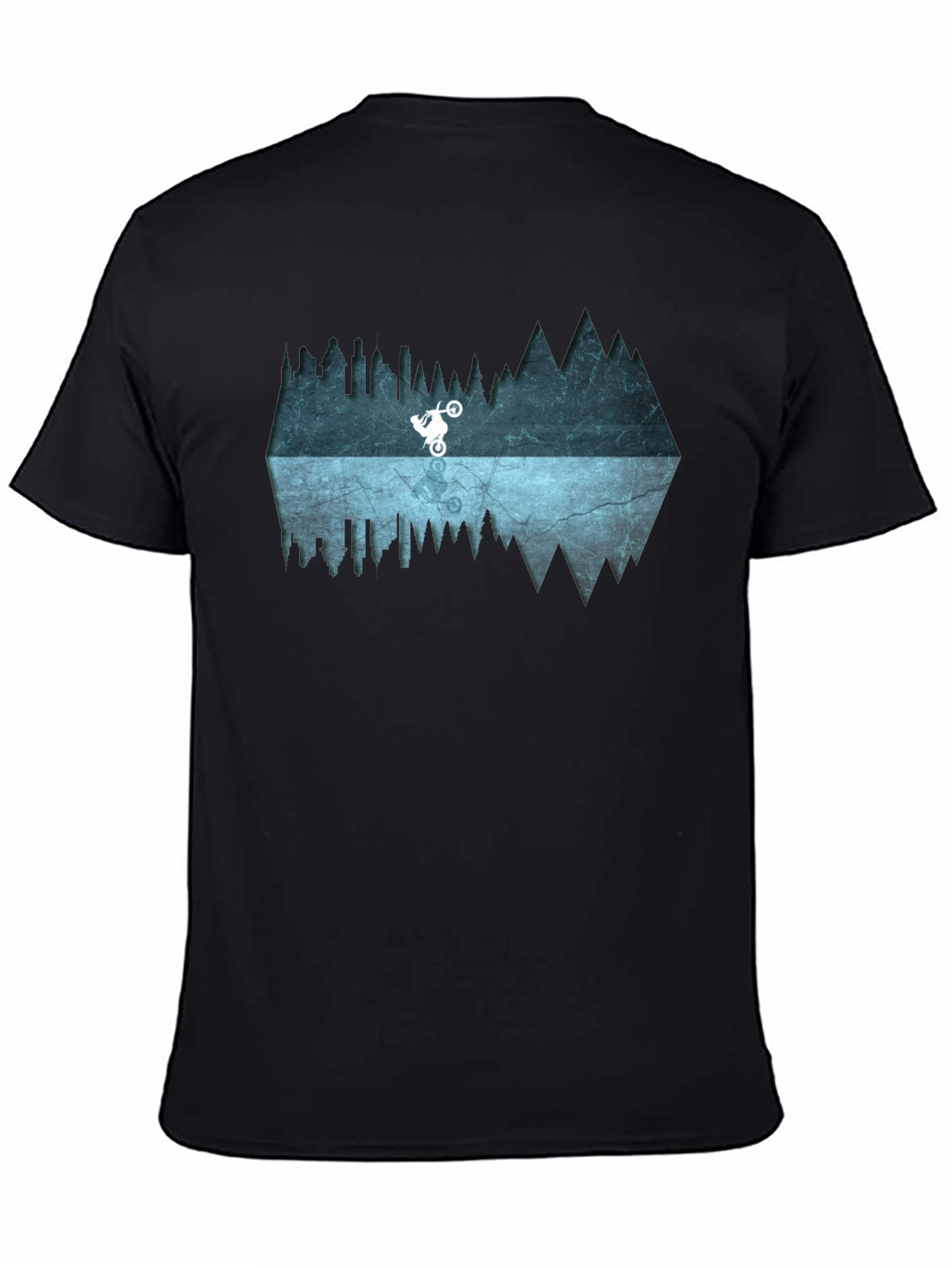 Mountain Bike Reflection Graphic Tee