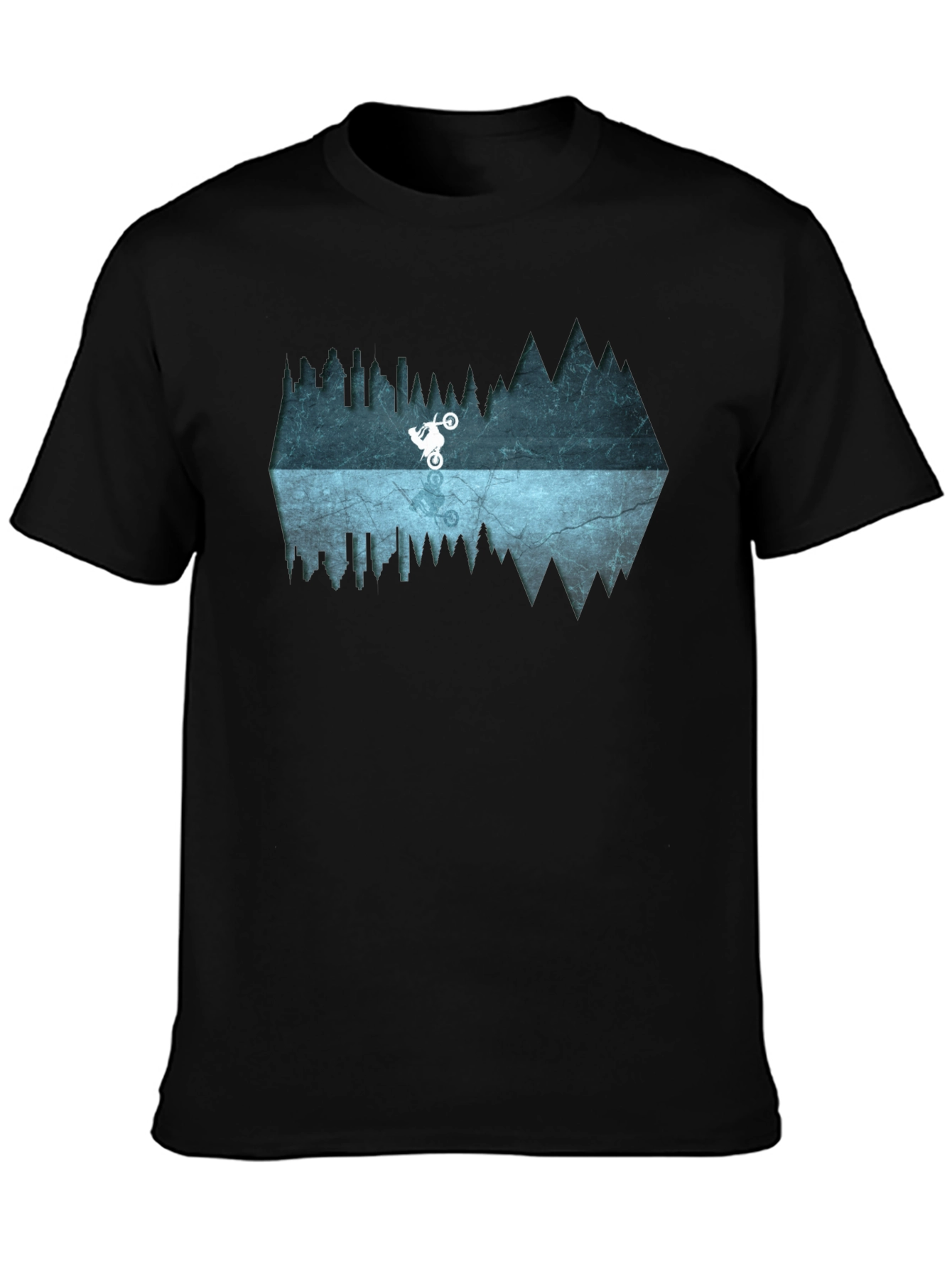 Mountain Bike Reflection Graphic Tee