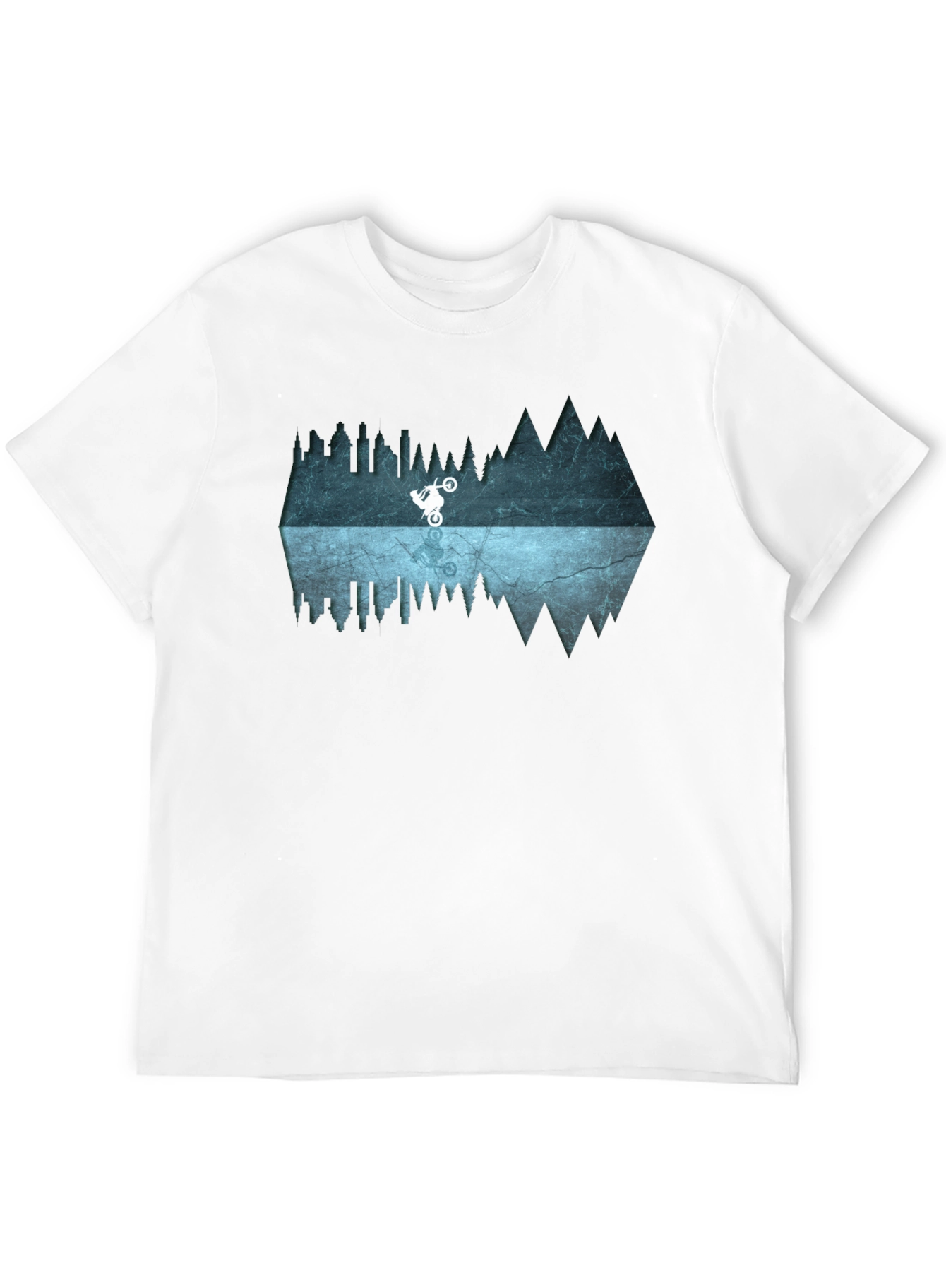 Mountain Bike Reflection Graphic Tee