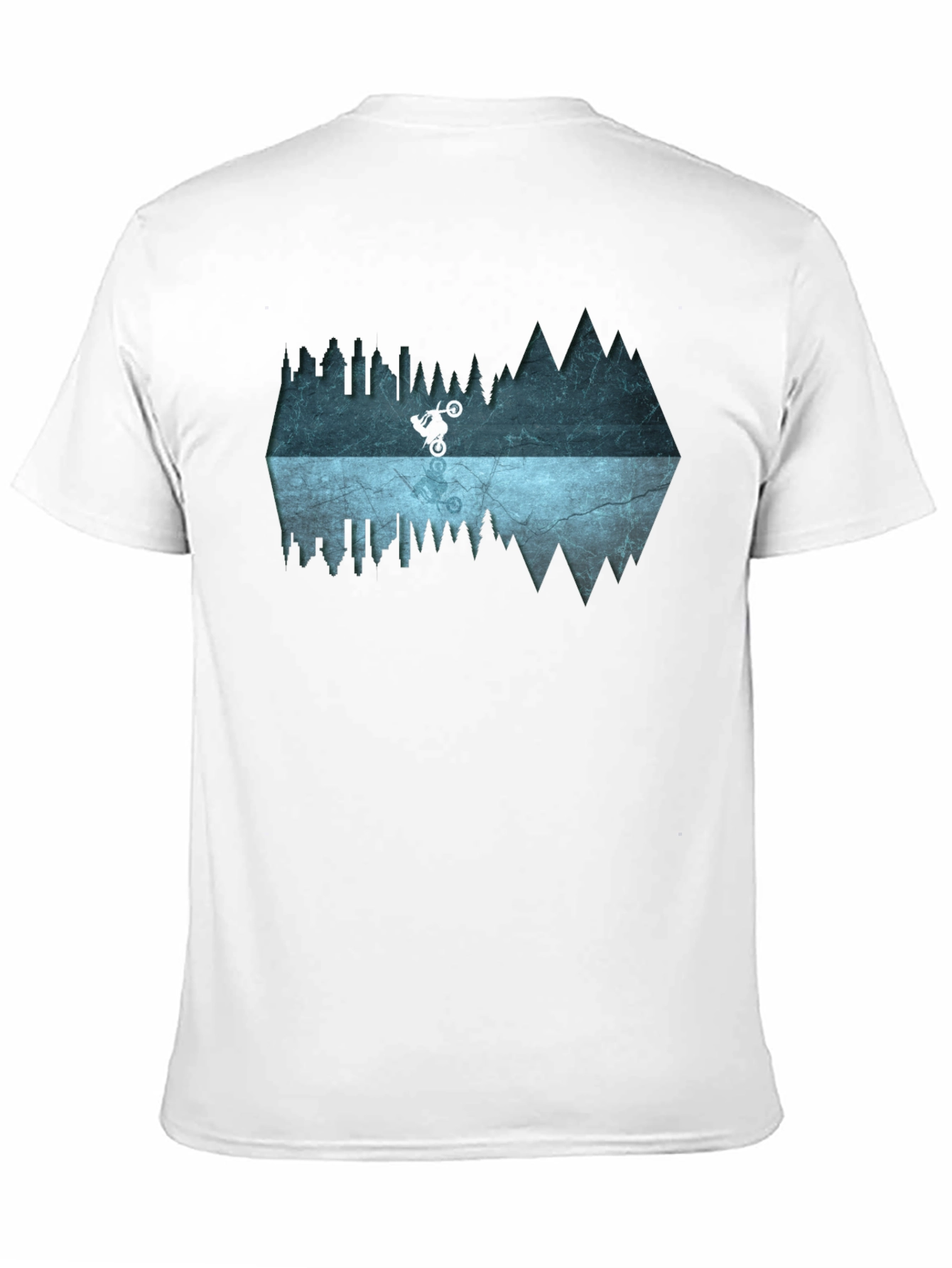 Mountain Bike Reflection Graphic Tee