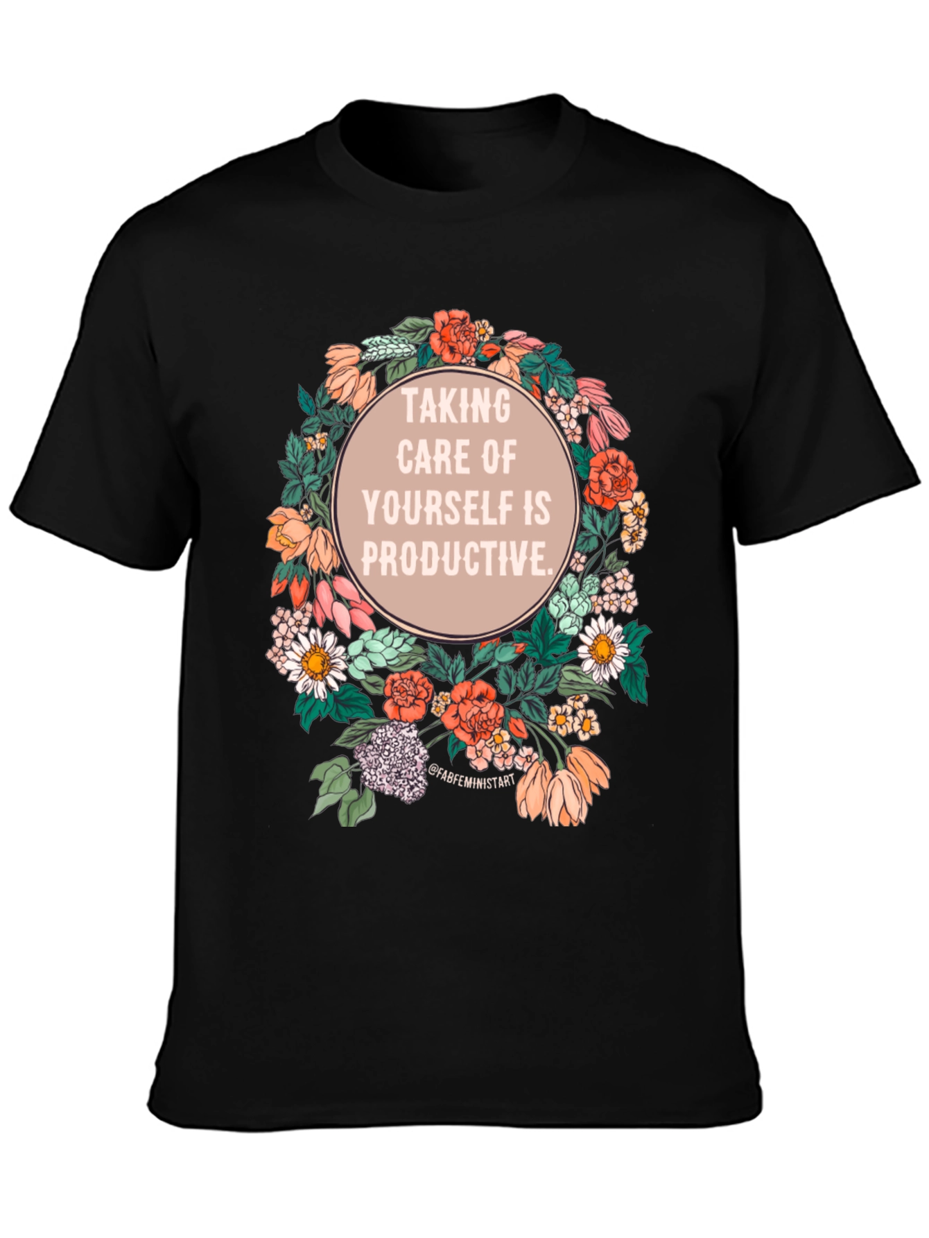 Self-Care is Productive Floral T-Shirt