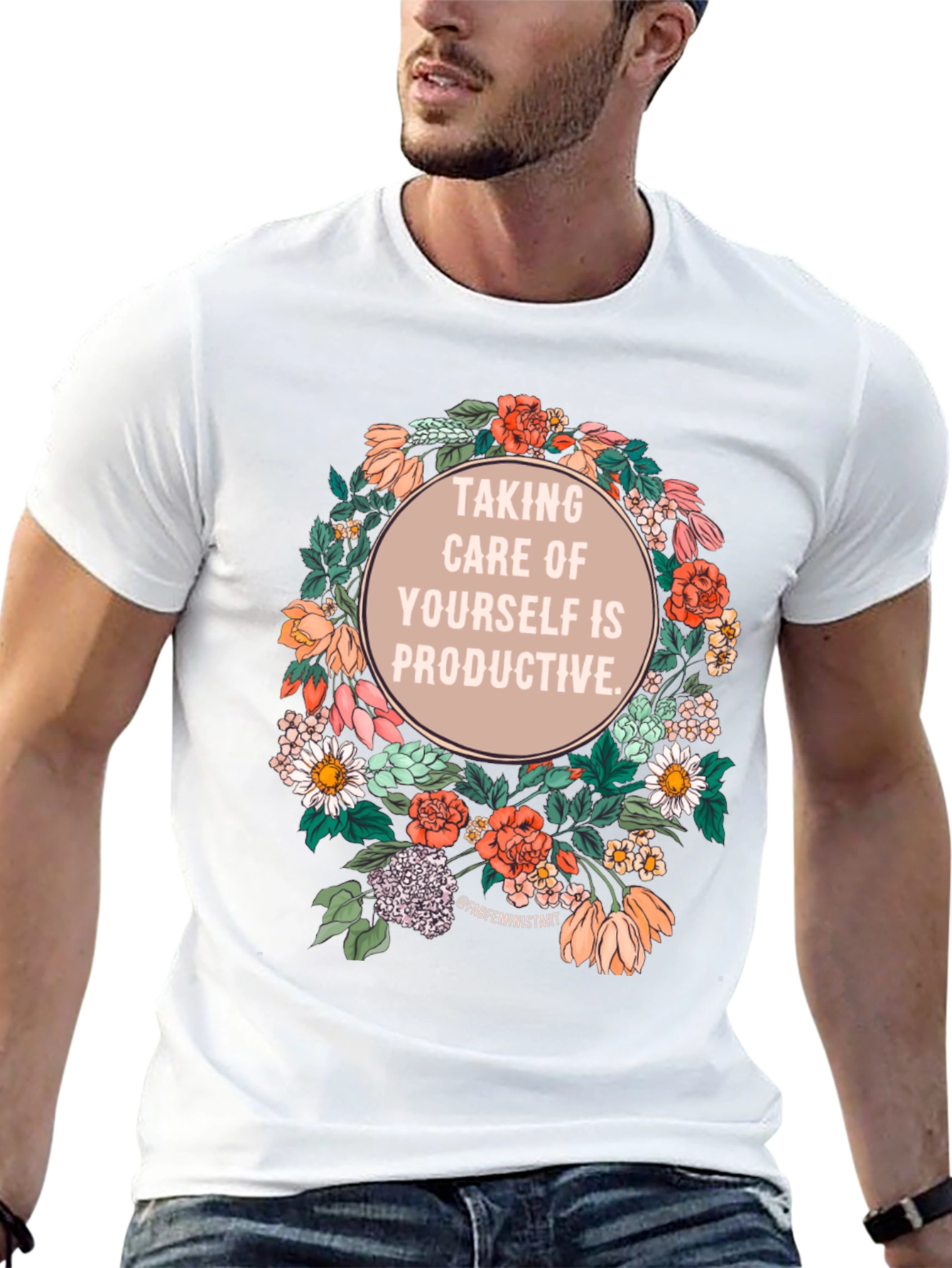 Self-Care is Productive Floral T-Shirt