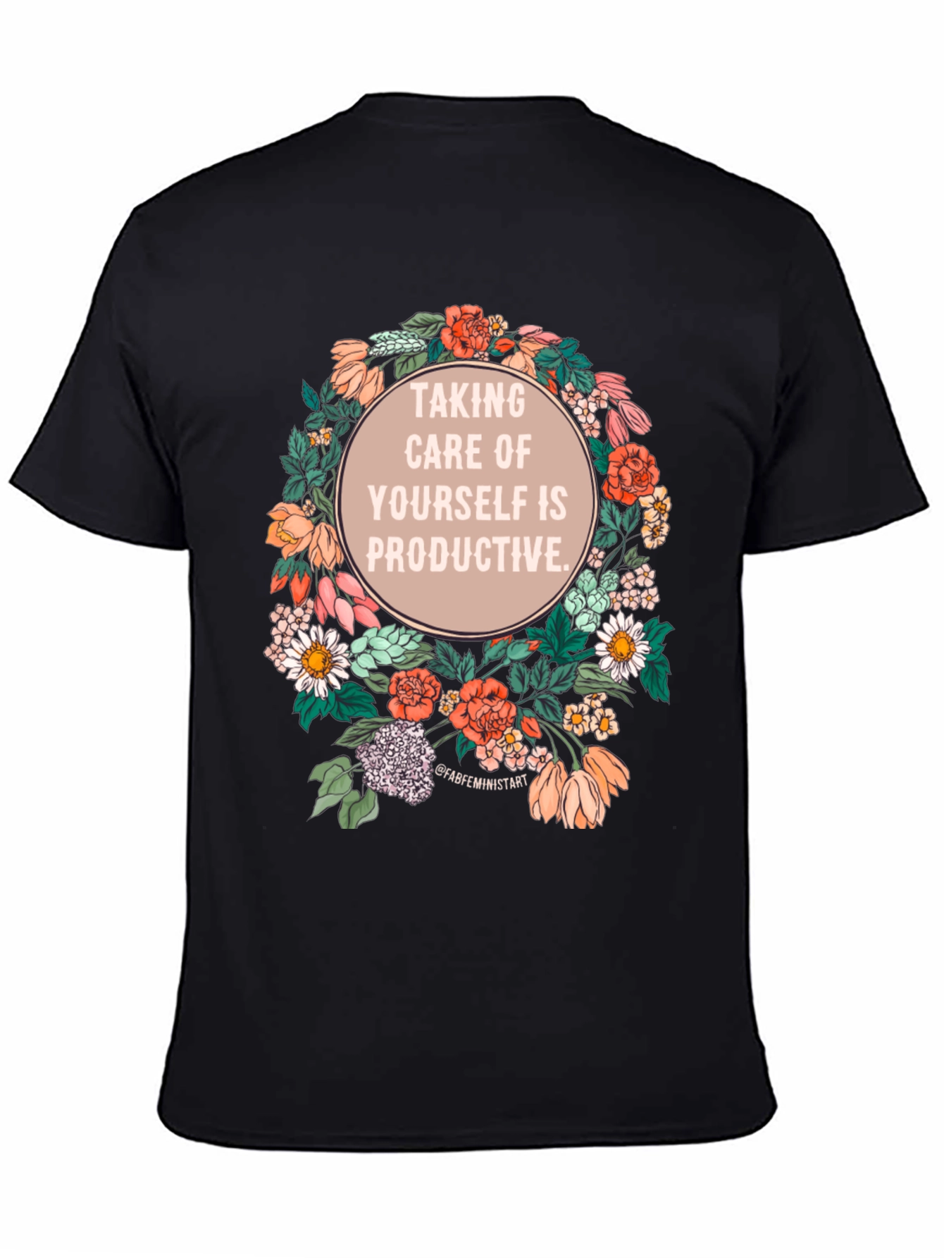 Self-Care is Productive Floral T-Shirt